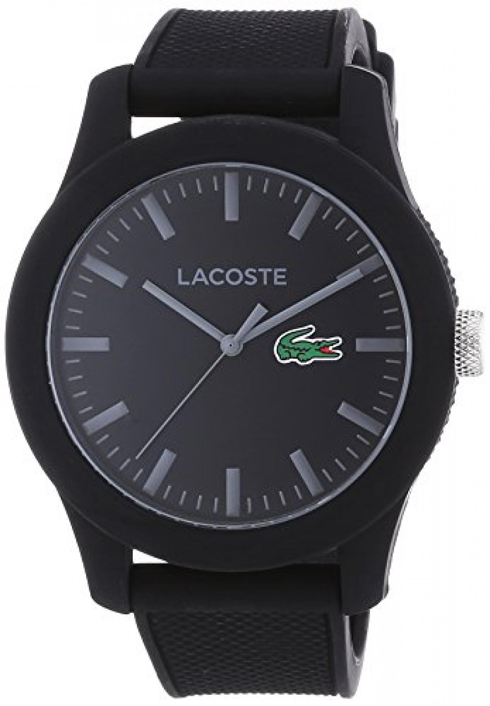 Lacoste Herren-Armbanduhr XL L.12.12 Analog Quarz Silikon 2010766 