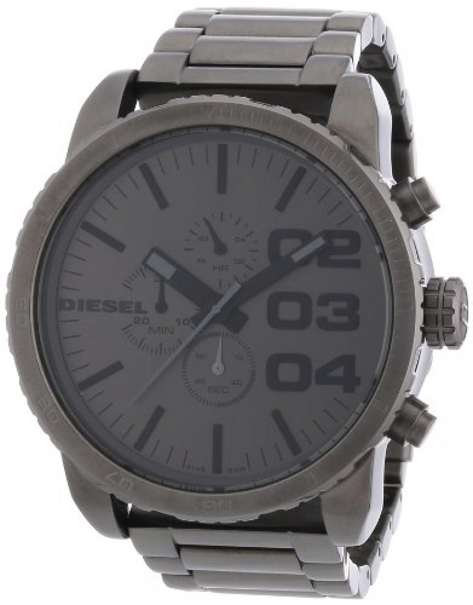 Diesel Herren-Armbanduhr XL Franchise-51 Chronograph Quarz Edelstahl beschichtet DZ4215 Diesel Herren-Armbanduhr XL Franchise-51 Chronograph Quarz Edelstahl beschichtet DZ4215