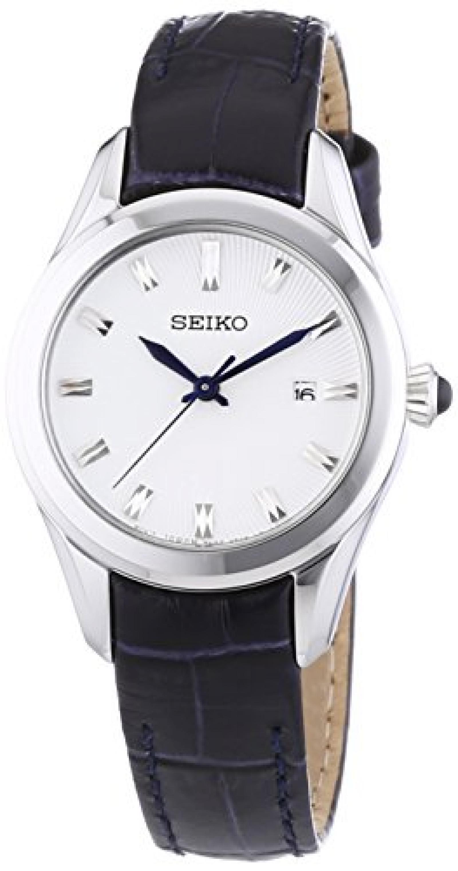 Seiko Damen-Armbanduhr XS Analog Quarz Leder SXDF69P1 Seiko Damen-Armbanduhr XS Analog Quarz Leder SXDF69P1