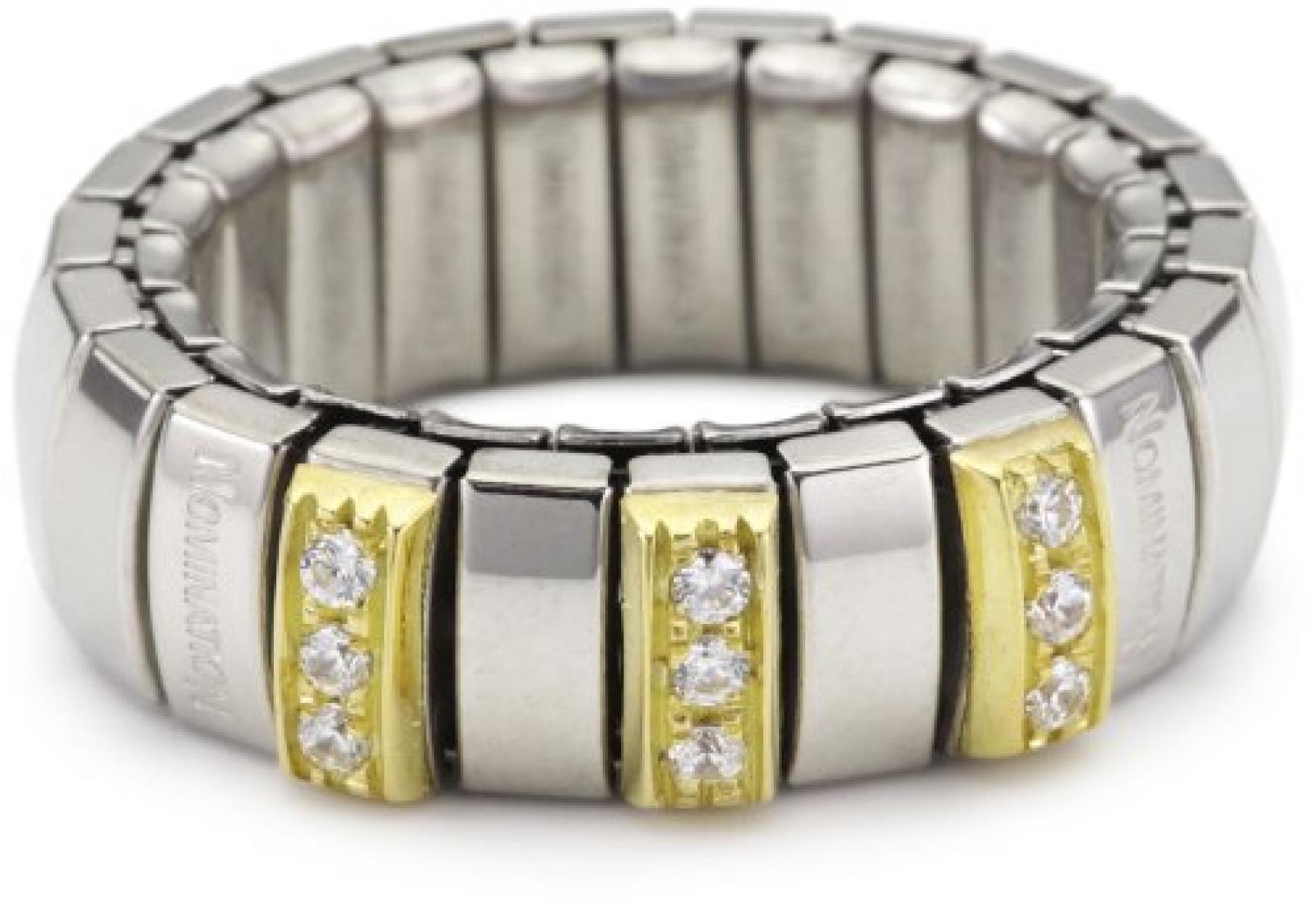Nomination Damen-Ring N.Y. Klein Mit Wei&szlig; Ring gr&ouml;&szlig;e variabel 040453/001 