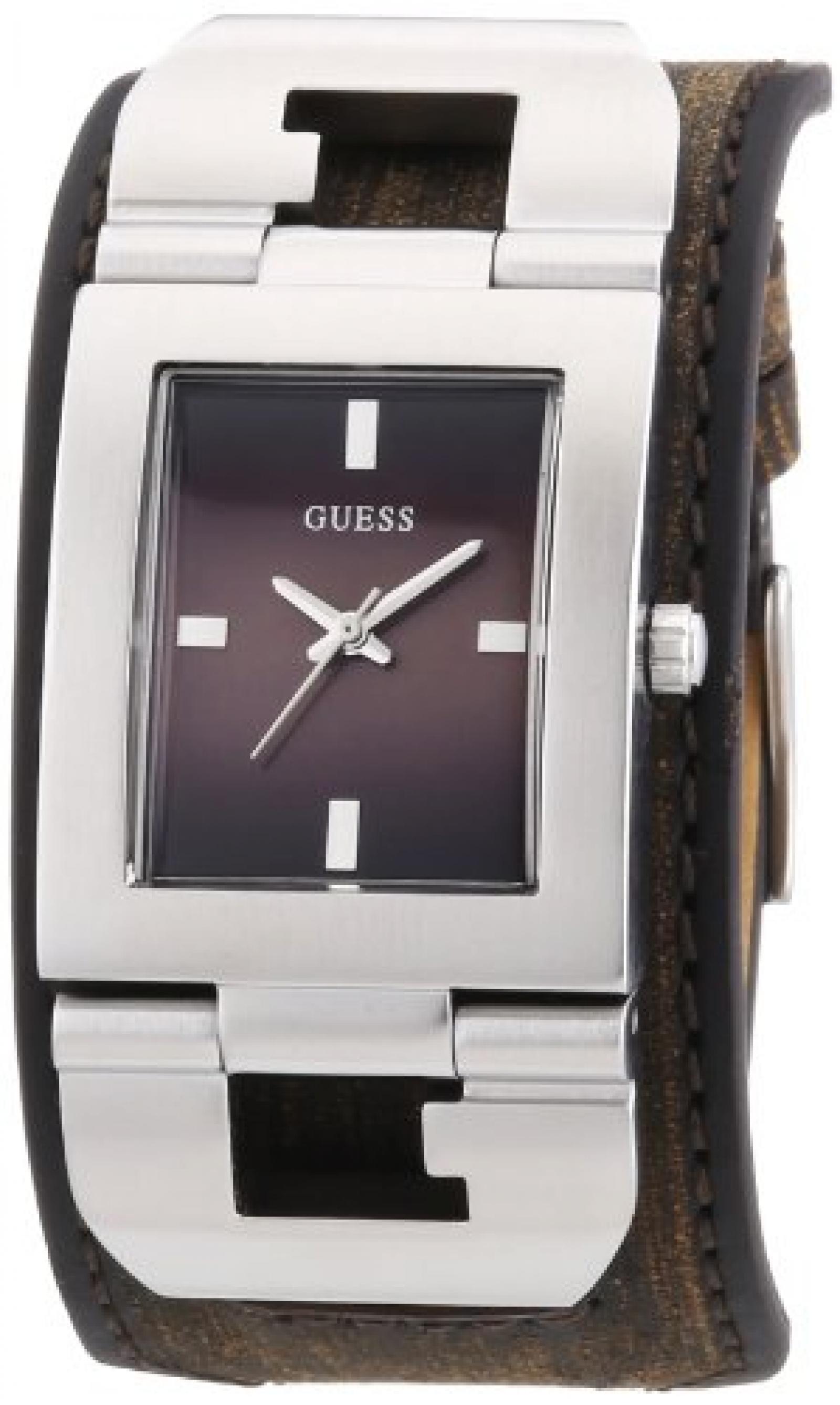 Guess Herren-Armbanduhr Cuffed Analog Quarz Leder W0066G2 Guess Herren-Armbanduhr Cuffed Analog Quarz Leder W0066G2