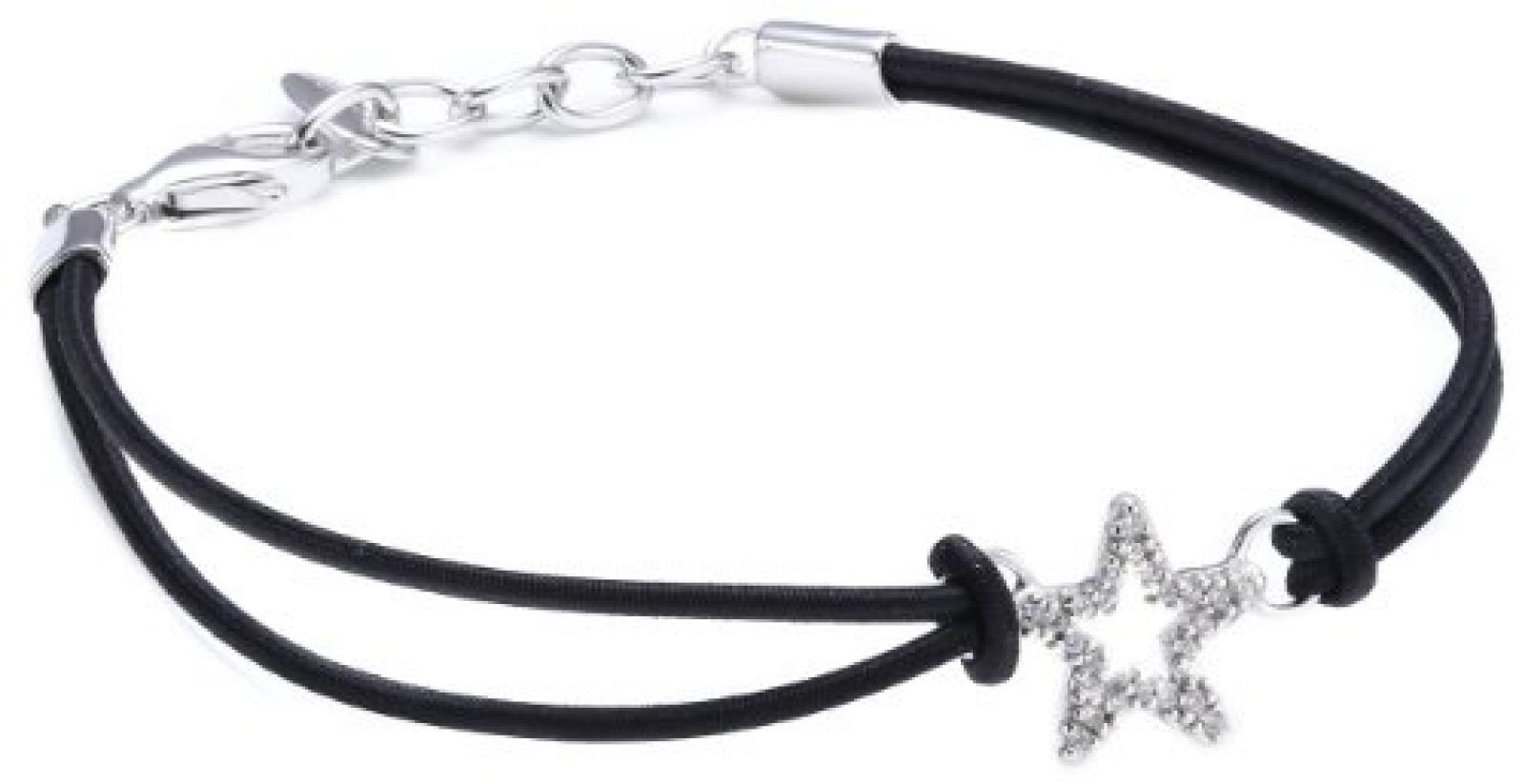 Esprit Damen Armband 925 Sterling Silber Leder 18 cm schwarz ESBR91415A180 Esprit Damen Armband 925 Sterling Silber Leder 18 cm schwarz ESBR91415A180