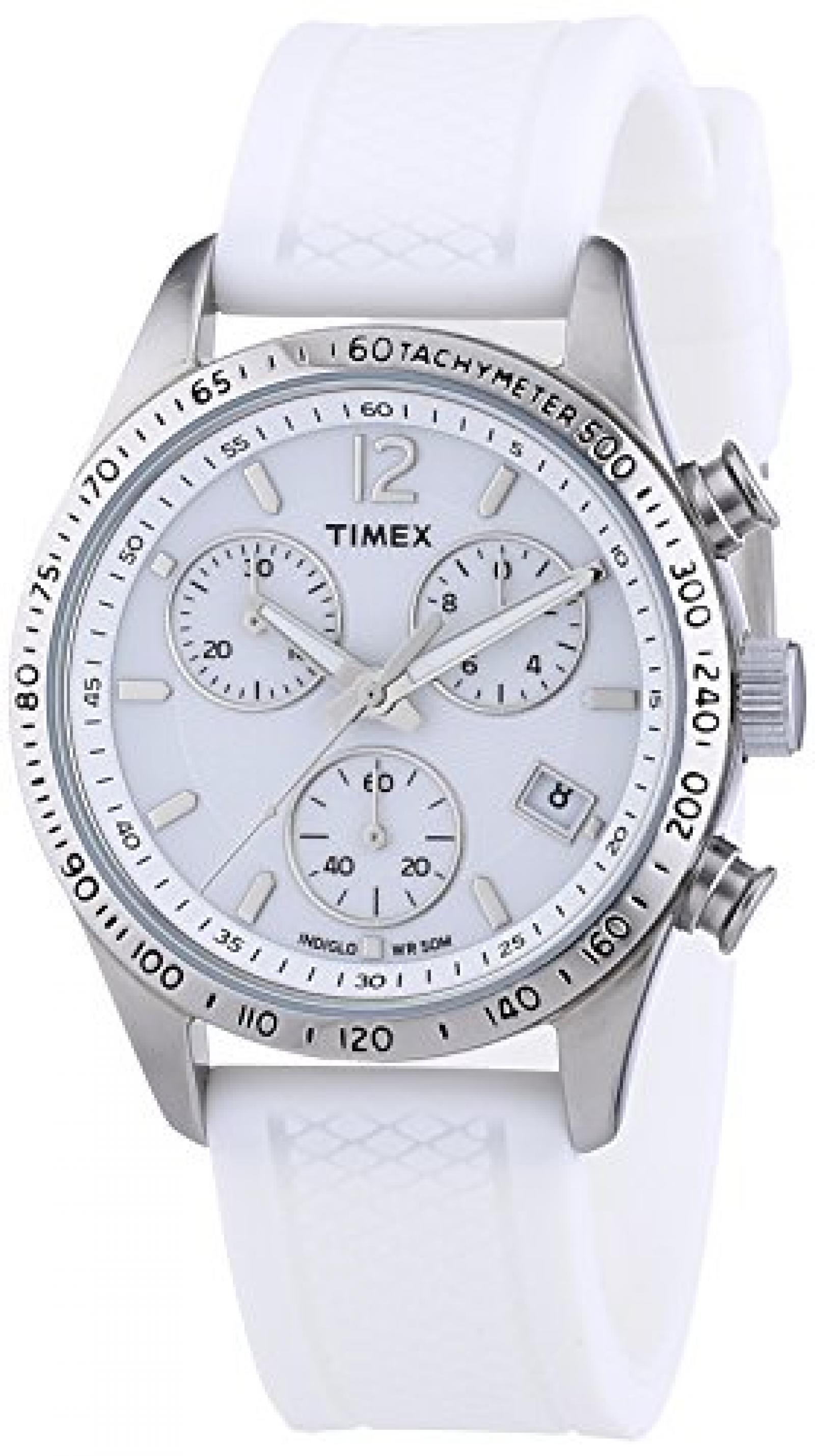 Timex Damen-Armbanduhr Style Chronograph Quarz Silikon T2P061 
