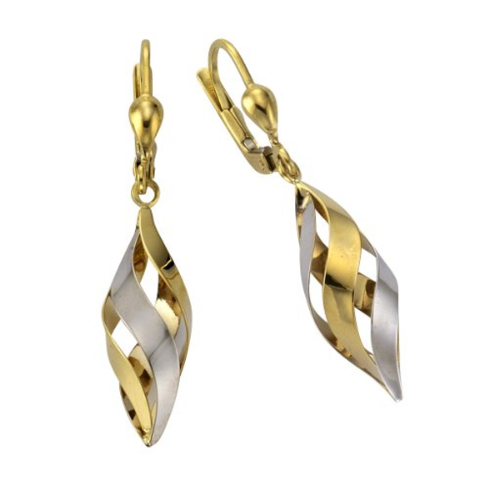 Celesta Damen-Ohrhnger 8 Karat (333) Bicolor 324330067 