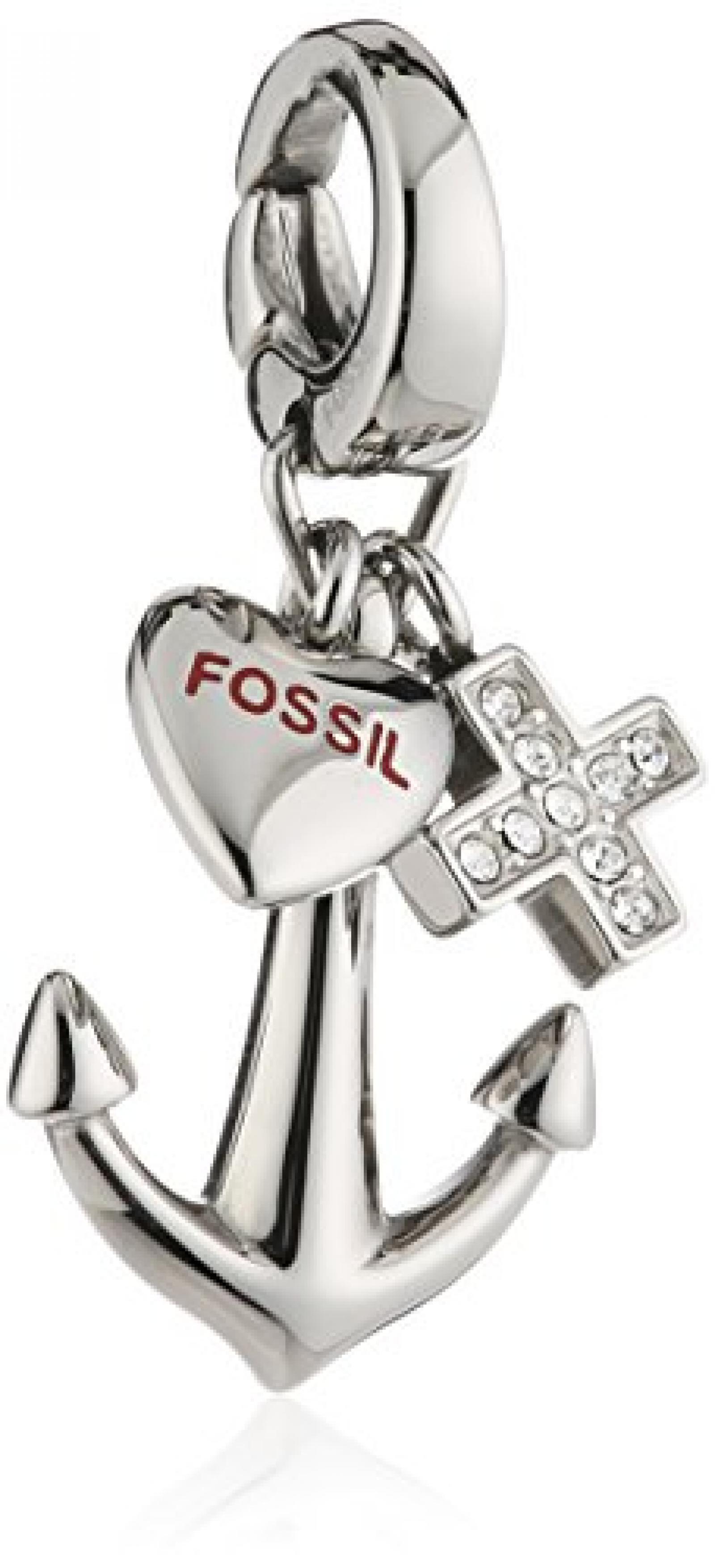 Fossil Damen-Charm Anhänger Glücksbringer Anker Glaube Liebe Hoffnung JF86009040 Fossil Damen-Charm Anhänger Glücksbringer Anker Glaube Liebe Hoffnung JF86009040