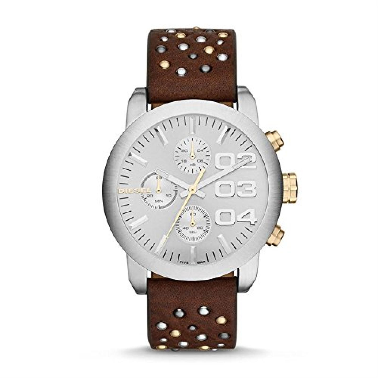 DIESEL HERREN & DAMEN 46MM CHRONOGRAPH BRAUN LEDER ARMBAND UHR dz5433 DIESEL HERREN & DAMEN 46MM CHRONOGRAPH BRAUN LEDER ARMBAND UHR dz5433