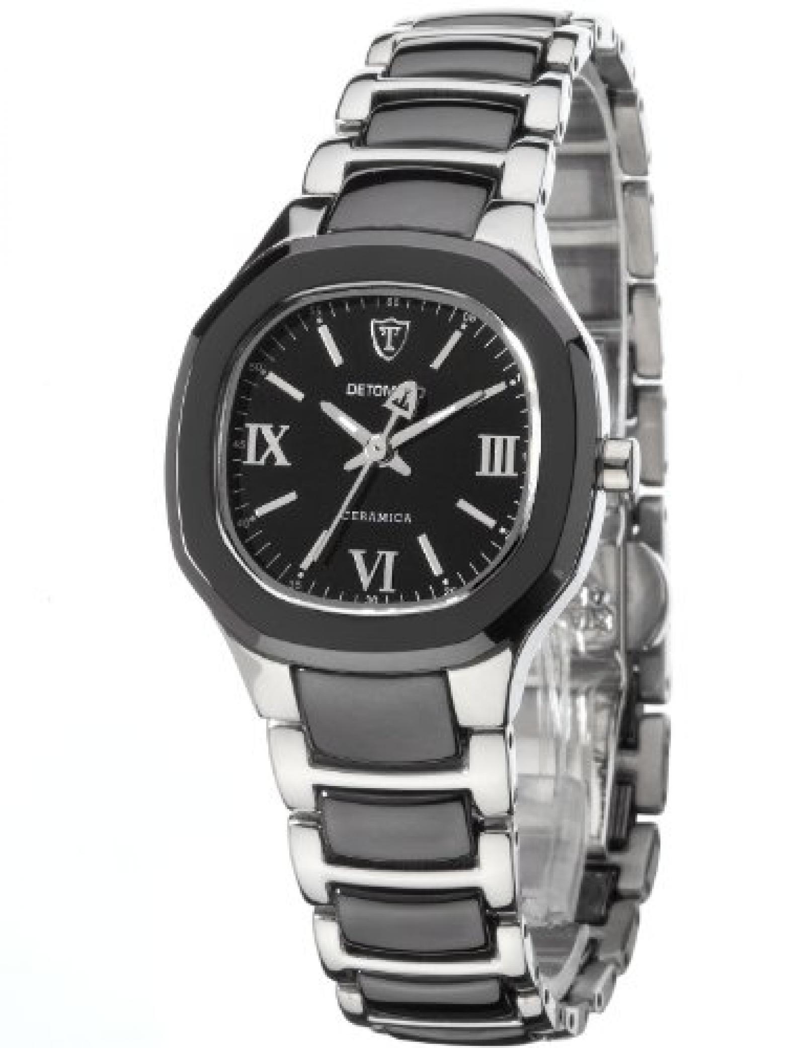 Detomaso Damen-Armbanduhr XS LUCIA Black Ladies Analog Quarz Keramik DT3013-B Detomaso Damen-Armbanduhr XS LUCIA Black Ladies Analog Quarz Keramik DT3013-B