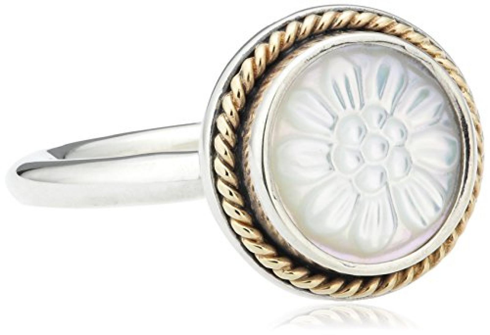 Pandora Damen-Ring 925 Silber Perlmutt weiß 190859MOP Pandora Damen-Ring 925 Silber Perlmutt weiß 190859MOP
