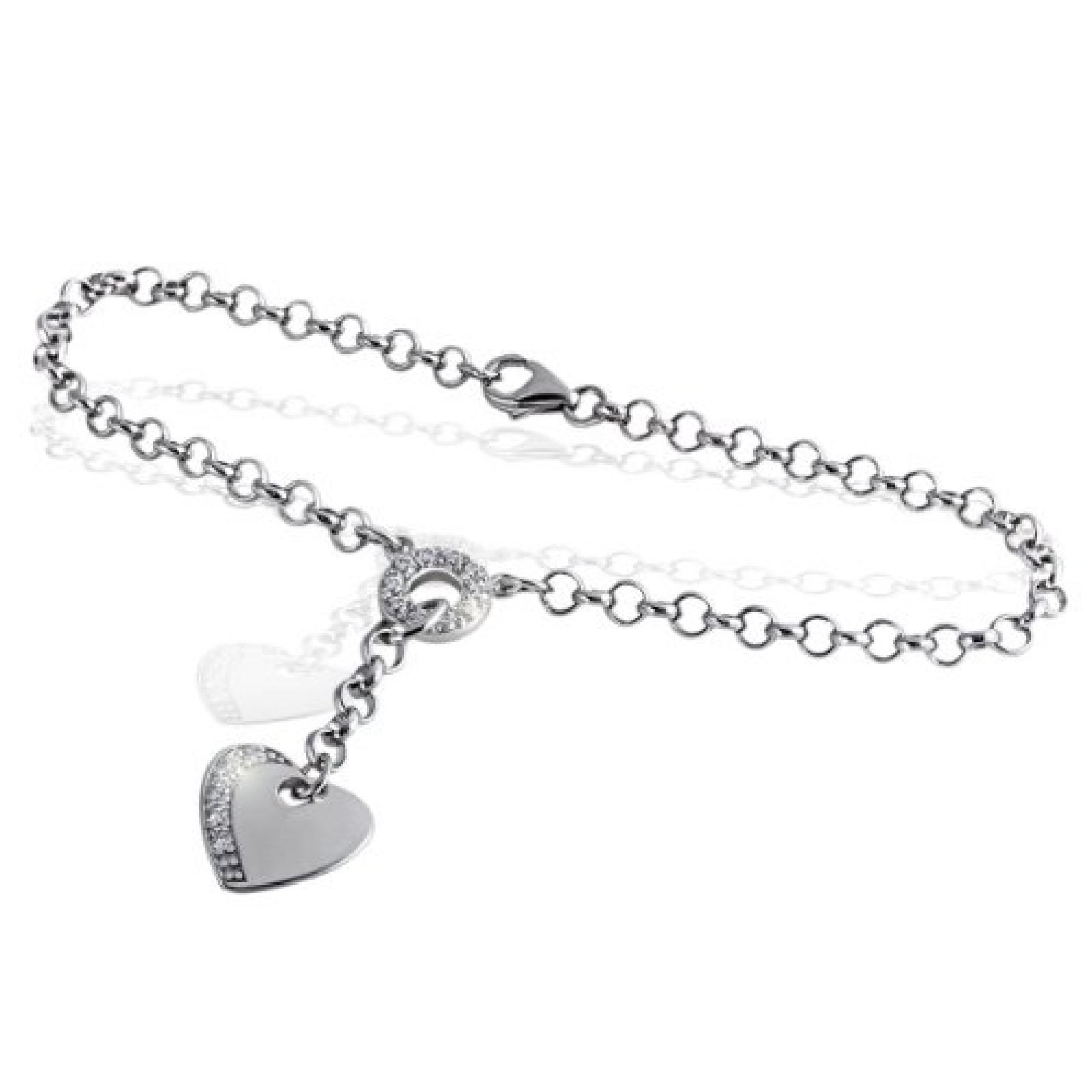 Goldmaid Damen-Armband Herz 925 Sterlingsilber 15 Zirkoniasteine He A29S Goldmaid Damen-Armband Herz 925 Sterlingsilber 15 Zirkoniasteine He A29S