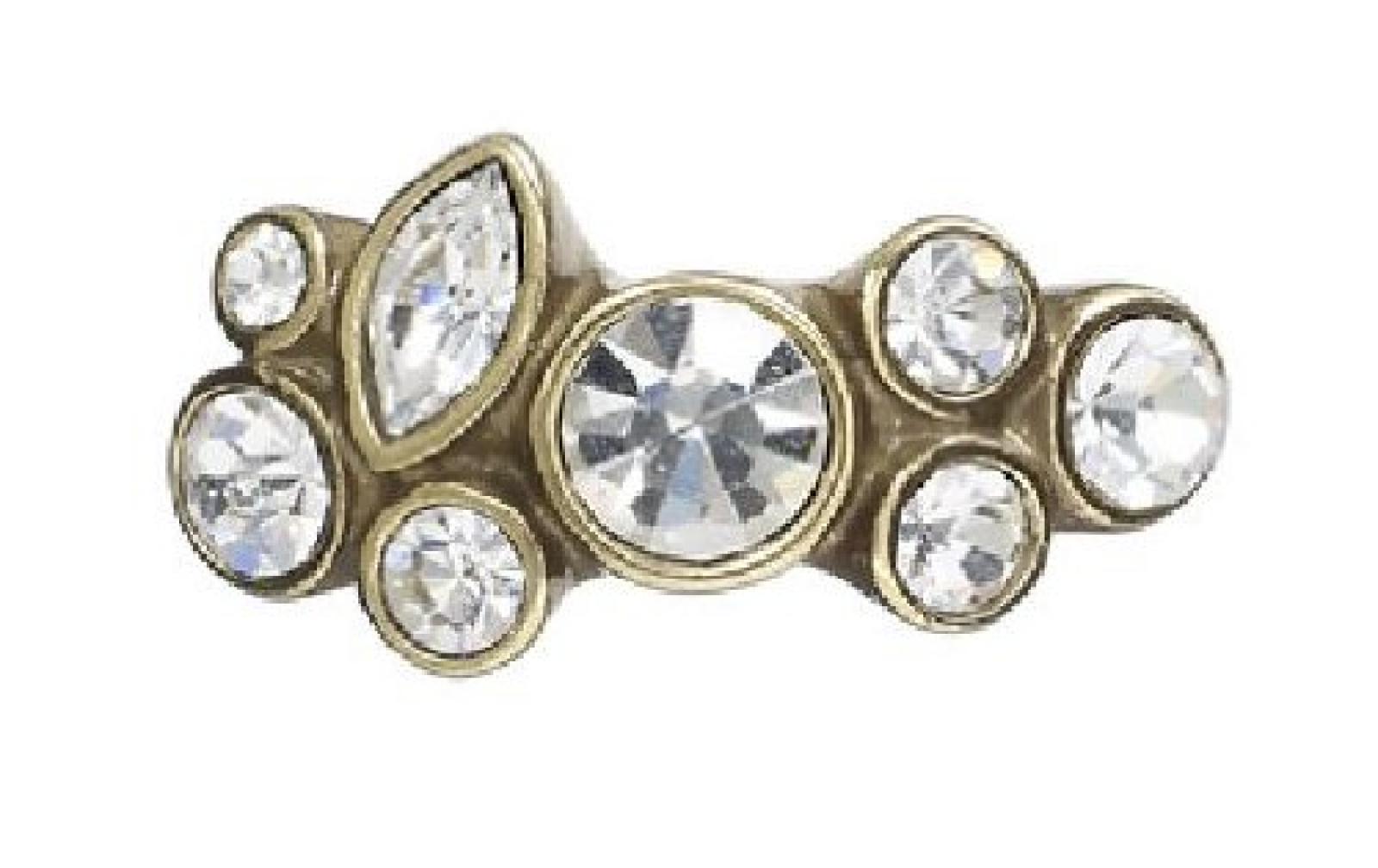 Pilgrim Damen-Ring Classic Vergoldet, Kristall gr&ouml;&szlig;enverstellbar 652-904 