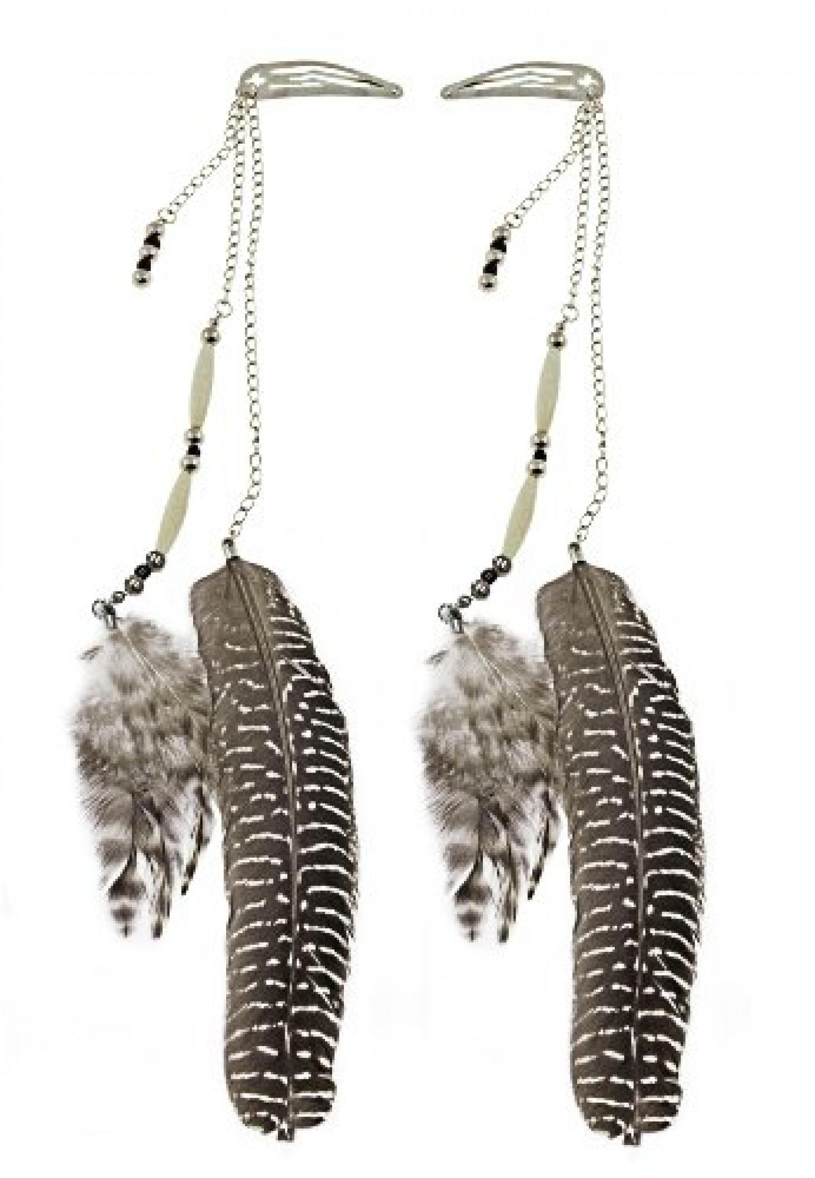 Capelli New York Feder-Haarklammern Big Feather Black Combo, One Size Capelli New York Feder-Haarklammern Big Feather Black Combo, One Size