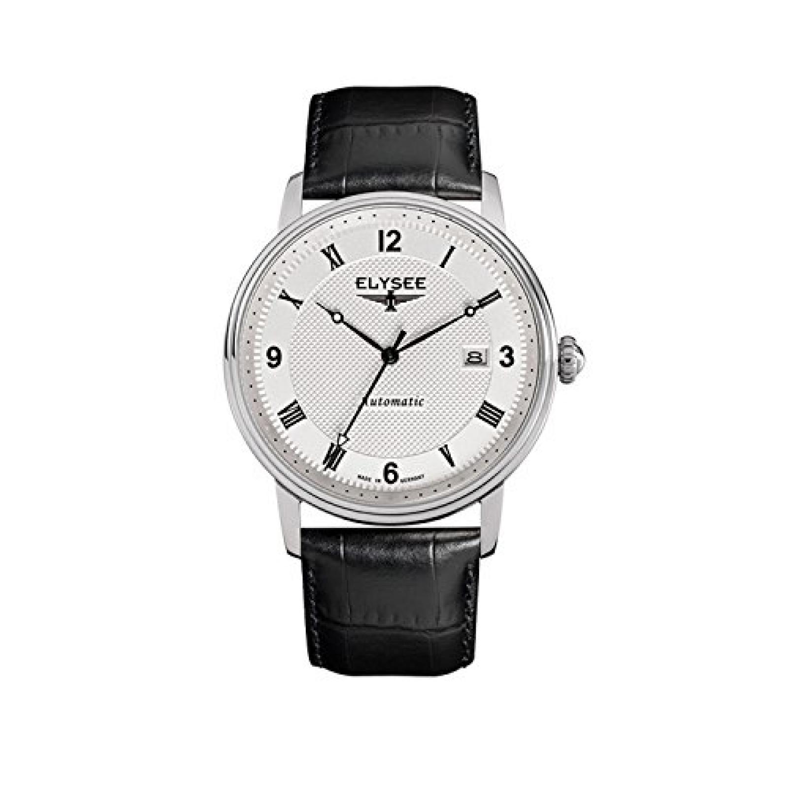 Elysee Herren Uhr Monumentum Automatic Lederband Schwarz 