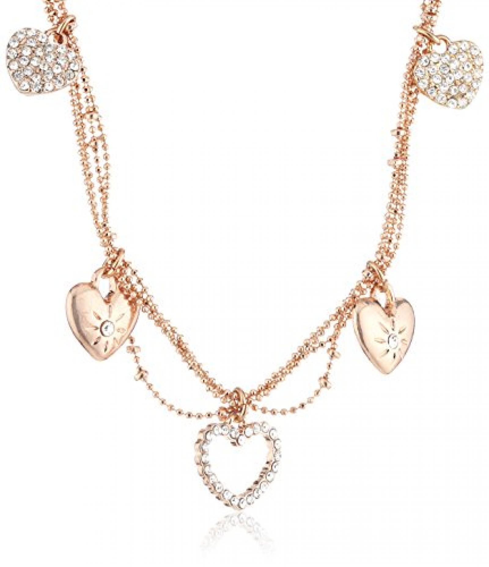 Pilgrim Damen-Halskette aus der Serie Sweetie Ros&eacute;Gold beschichtet Kristall 38 cm 10122-4011 