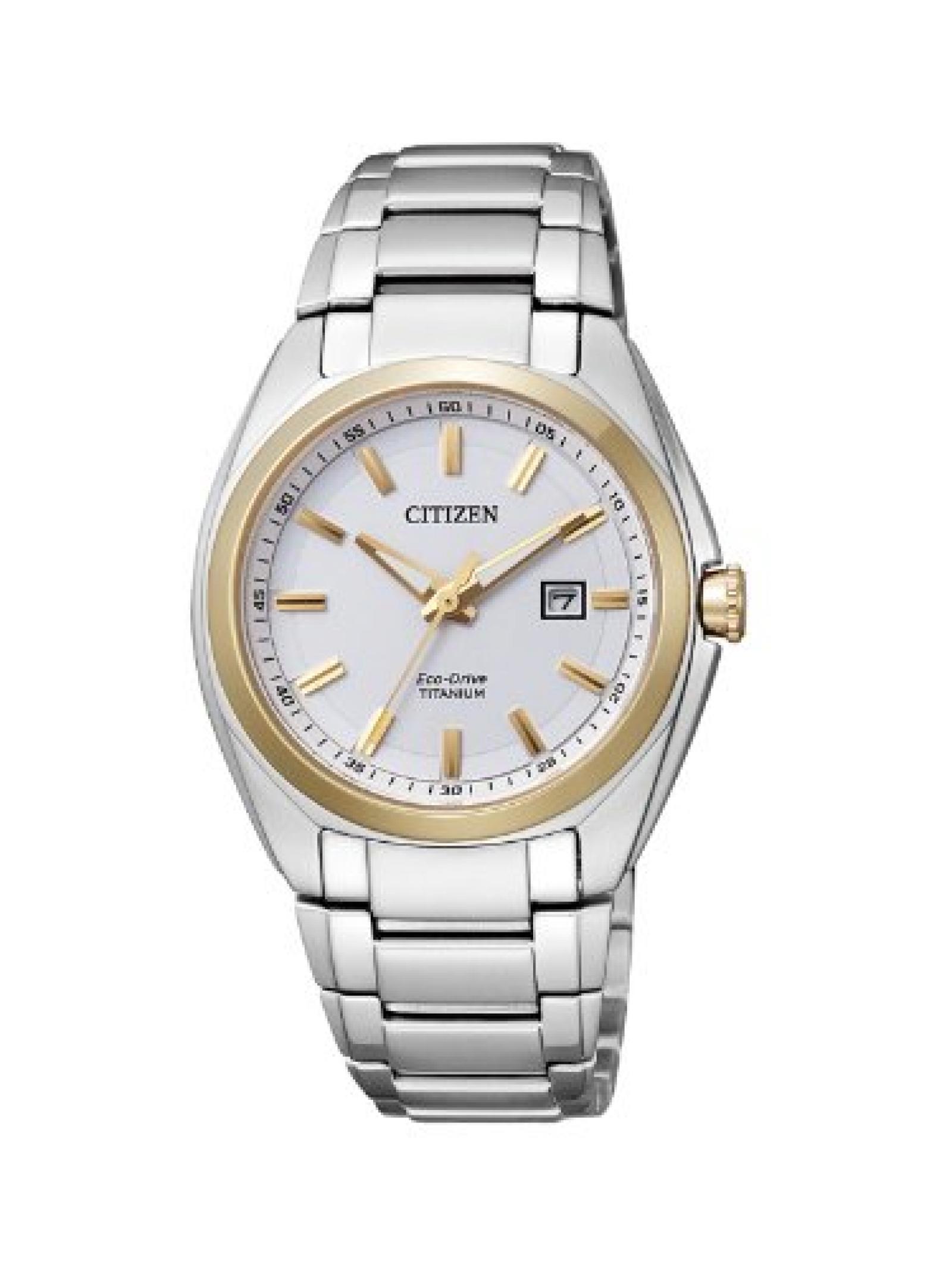 Citizen Damen-Armbanduhr XS Super Titanium Analog Quarz Titan EW2214-52A 