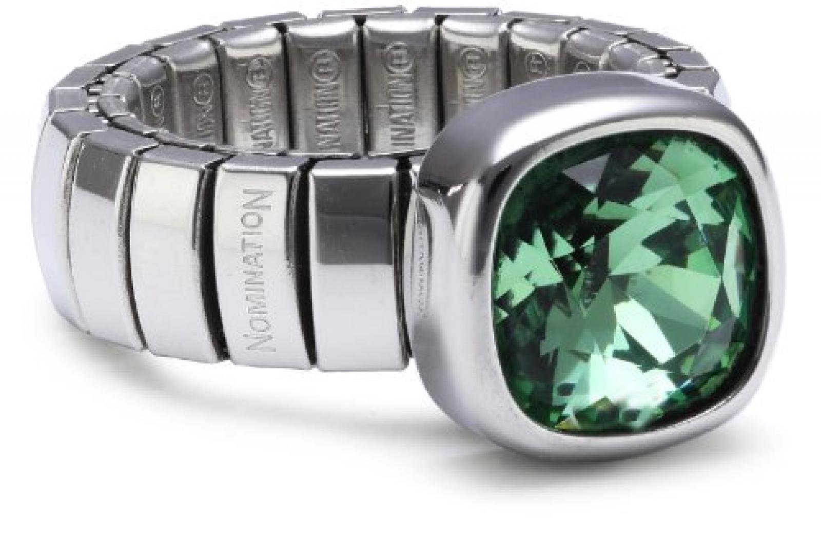 Nomination Damen-Ring Chic Swarovski-Zirkonen Gruen Ring gr&ouml;&szlig;e variabel 043000/004 