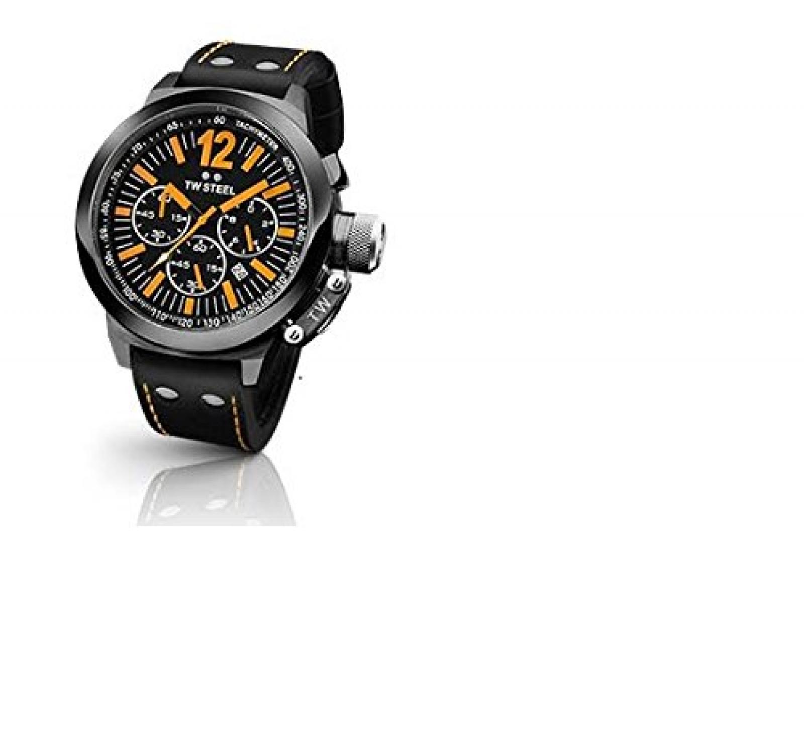 TW-Steel Unisex-Armbanduhr CEO Canteen Chronograph Quarz Leder TWCE1030 TW-Steel Unisex-Armbanduhr CEO Canteen Chronograph Quarz Leder TWCE1030