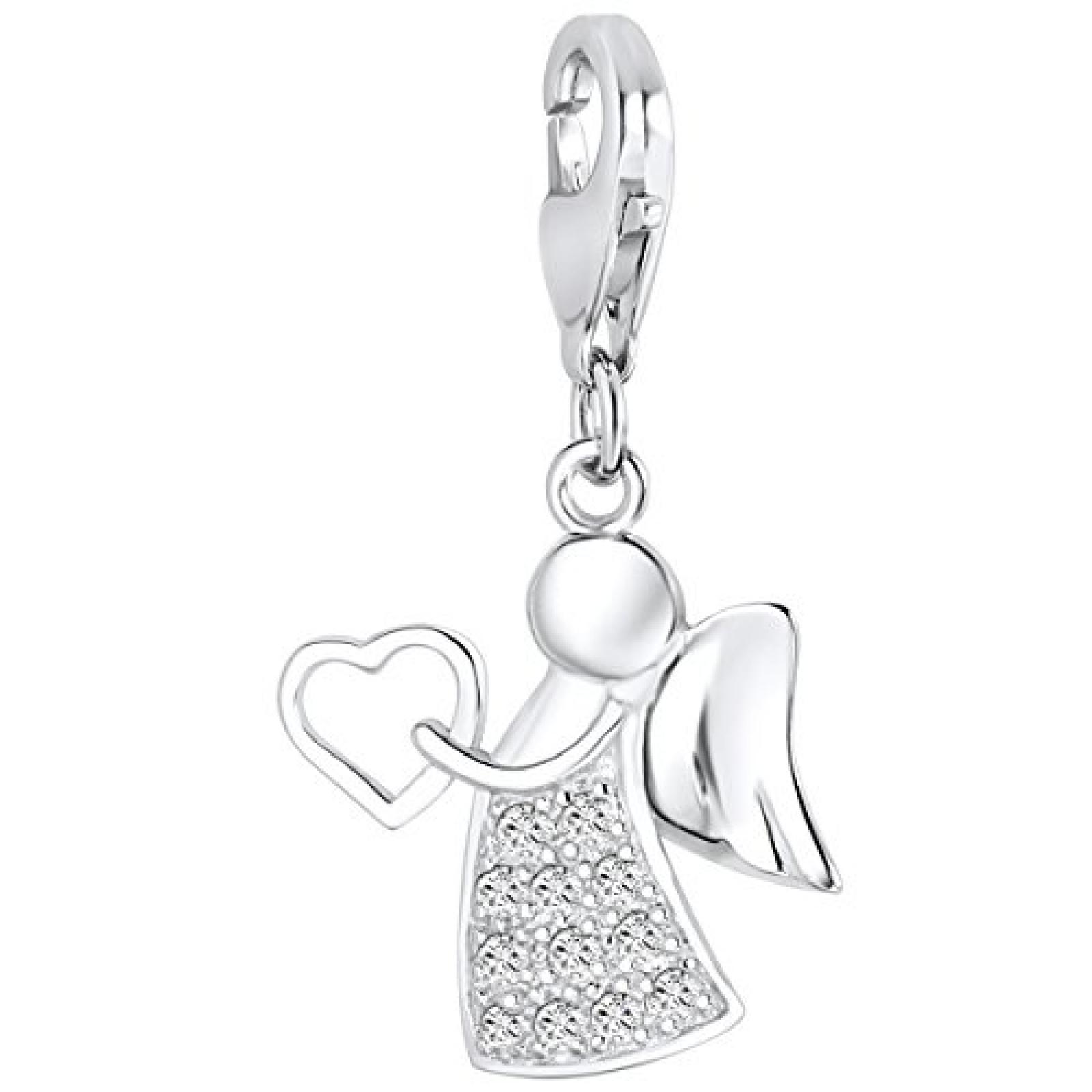 Rafaela Donata Charm Collection Damen-Charm Engel 925 Sterling Silber Zirkonia wei&szlig;  60600144 