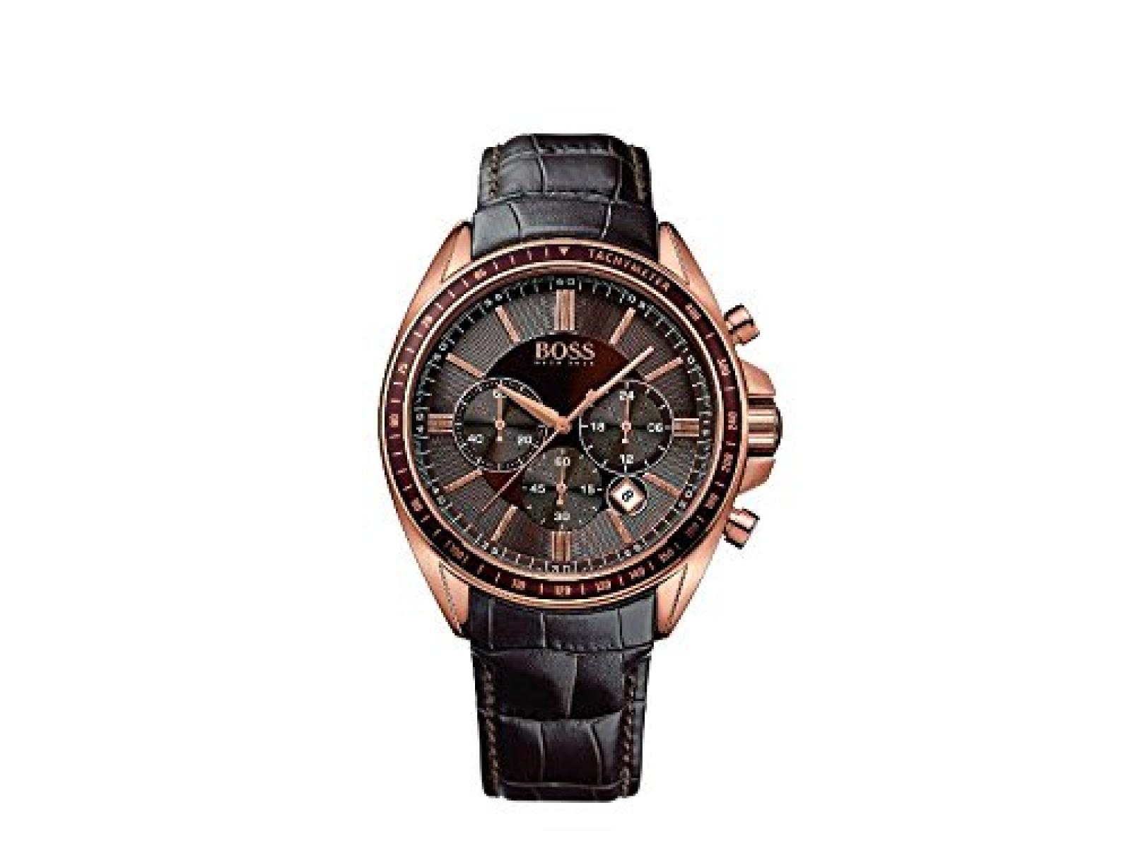 Hugo Boss Herren-Armbanduhr XL Chronograph Quarz Leder 1513093 Hugo Boss Herren-Armbanduhr XL Chronograph Quarz Leder 1513093