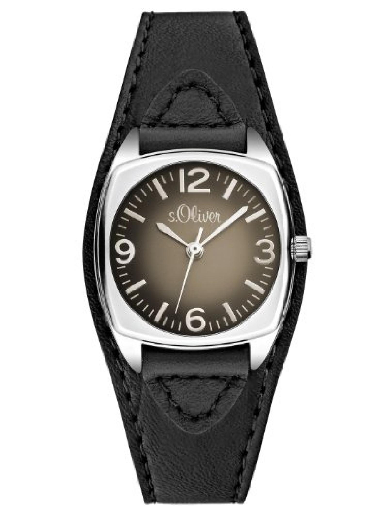 s.Oliver Damen-Armbanduhr XS Analog Quarz Leder SO-2836-LQ s.Oliver Damen-Armbanduhr XS Analog Quarz Leder SO-2836-LQ