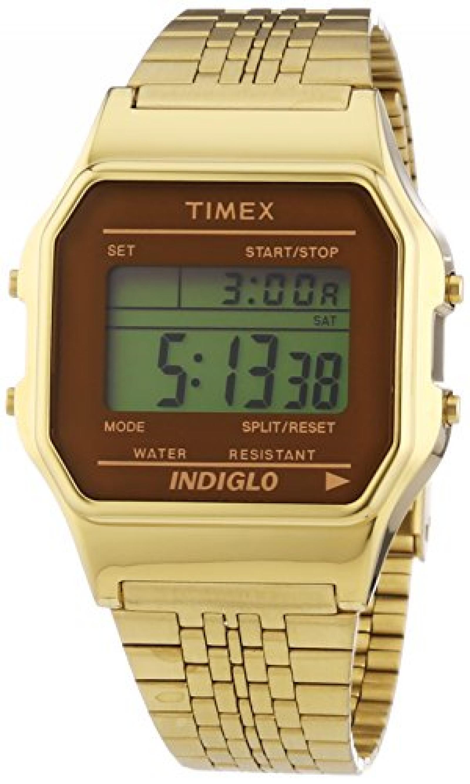Timex Unisex-Armbanduhr Classic Digital Quarz Edelstahl TW2P48700 Timex Unisex-Armbanduhr Classic Digital Quarz Edelstahl TW2P48700