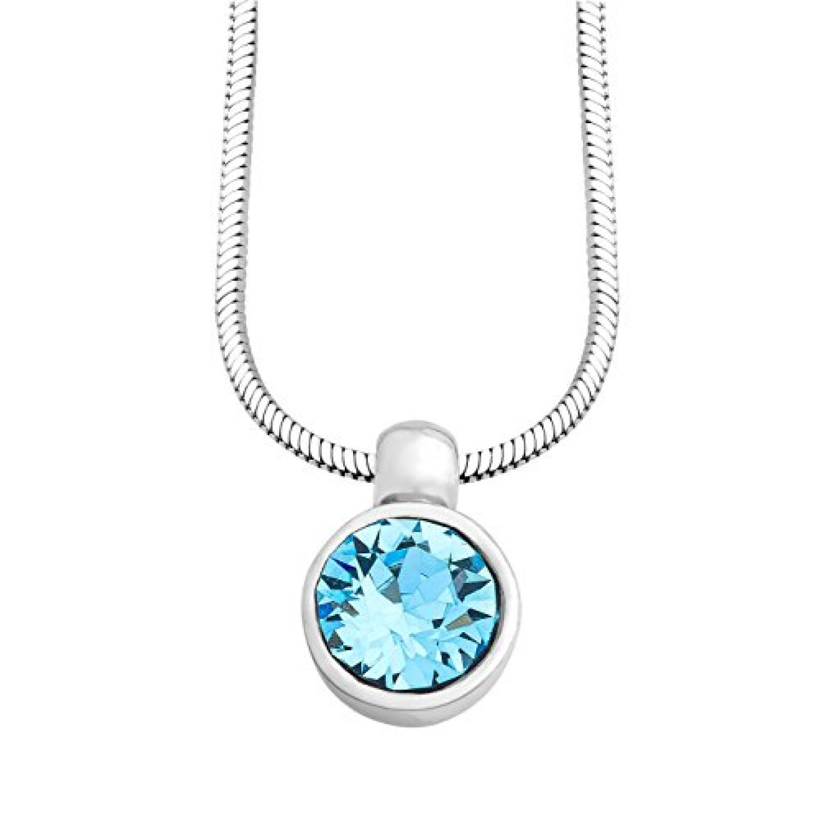 Miore Damen-Halskette mit Anh&auml;nger mit Swarovski Element 925 Sterling Silber 40 cm MSF009N 