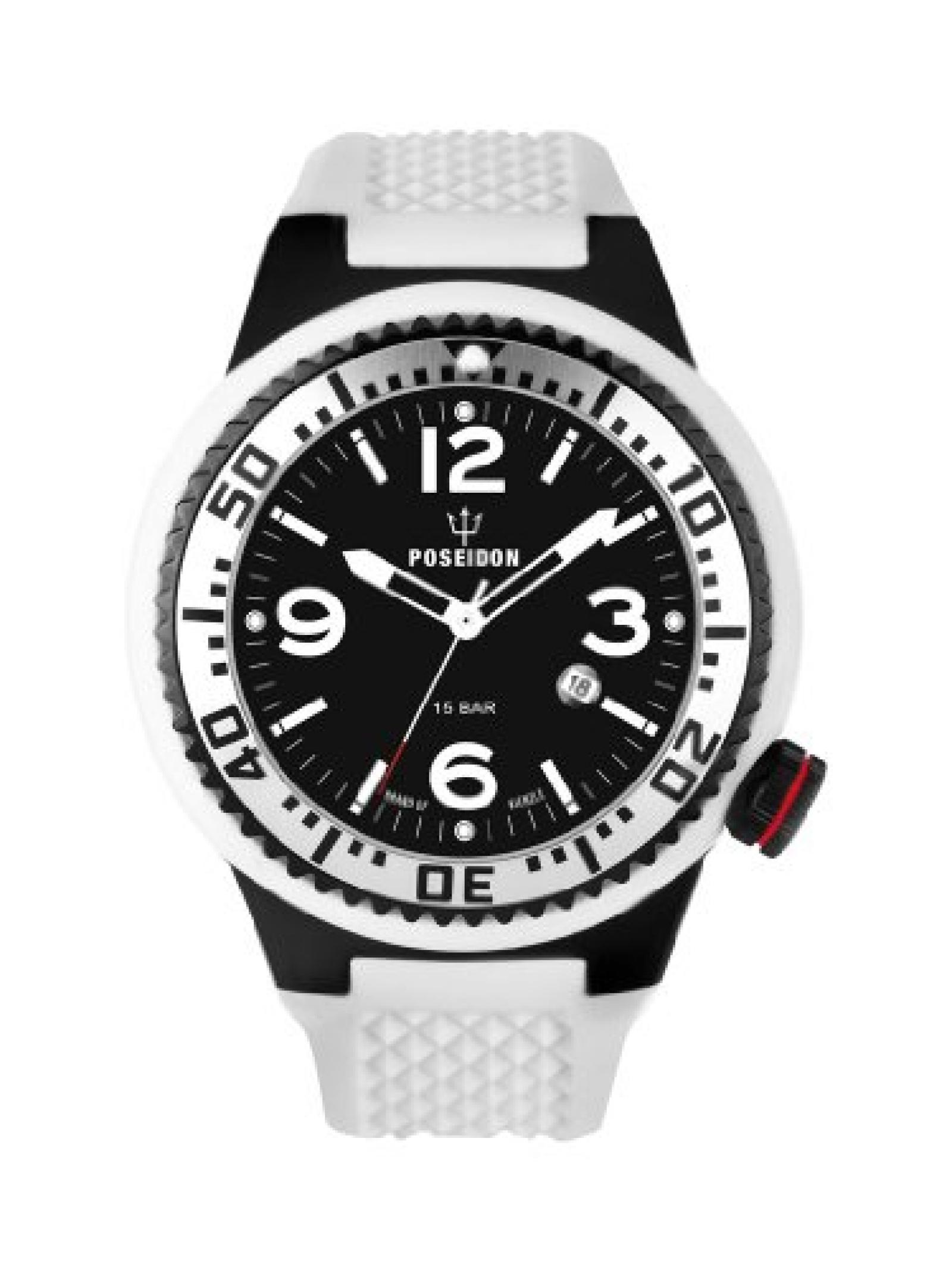 Kienzle Herren-Armbanduhr POSEIDON XL Black Pro Analog Silikon K2021173103-00256 