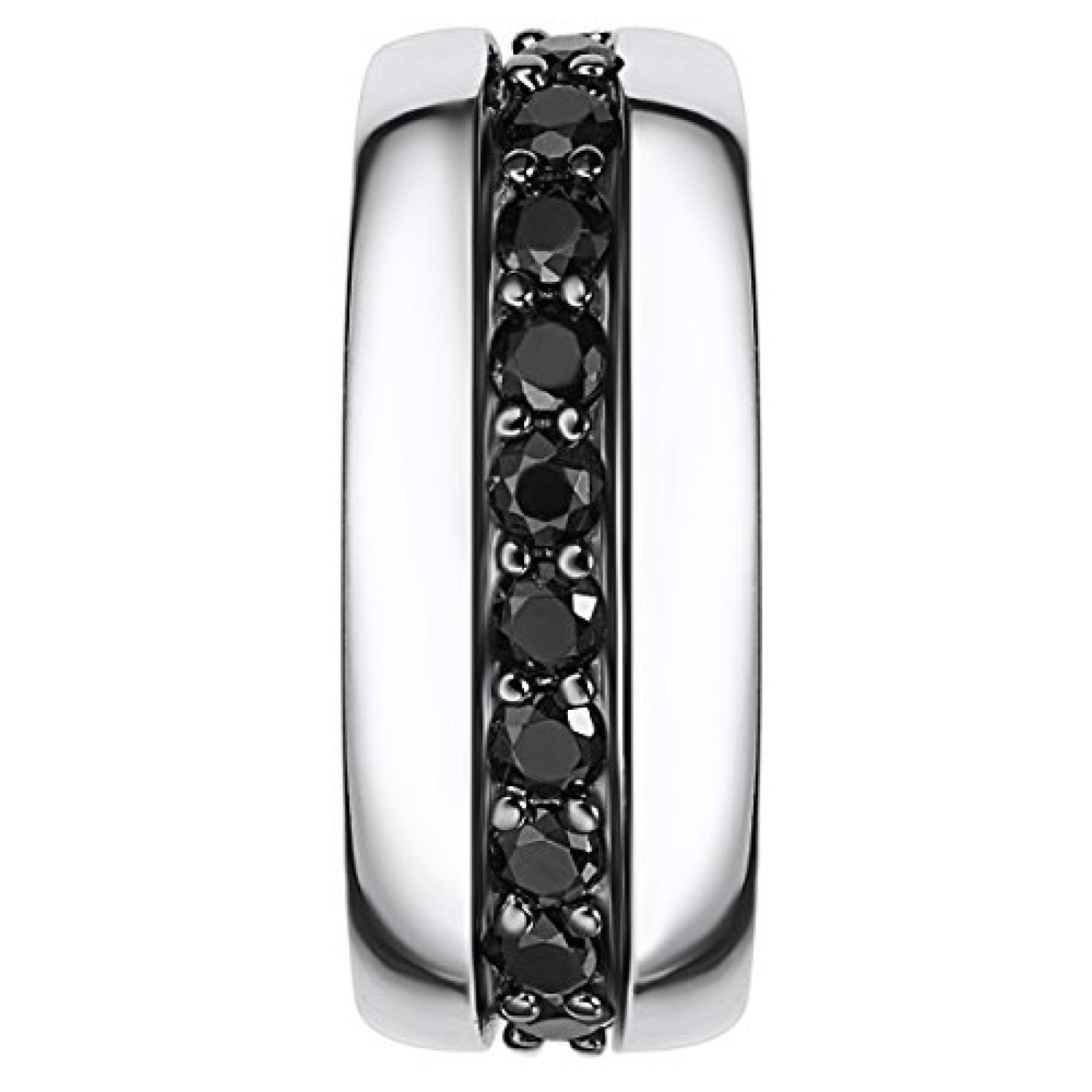 Rafaela Donata Damen-Anhänger Classic Collection 925 Sterling Silber Zirkonia schwarz (ohne Kette)  60800249 