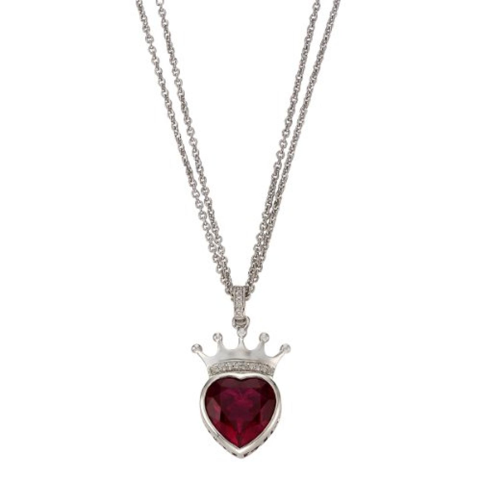 Celesta Damen Halskette Messing rhodiniert Zirkonia wei&szlig; 35805006 