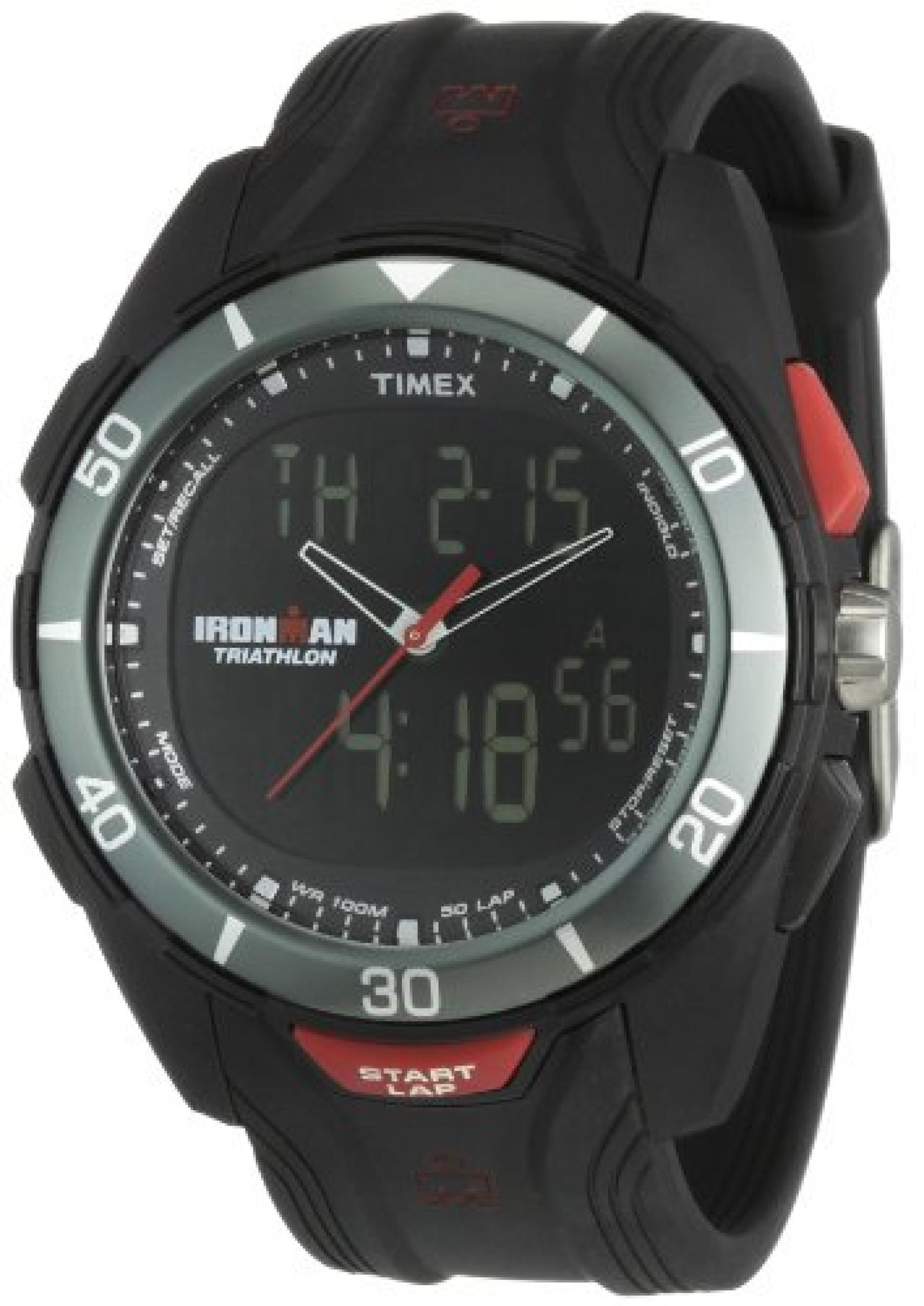 Timex Herren-Armbanduhr XL Ironman Dual Tech Analog - Digital Kautschuk T5K399 