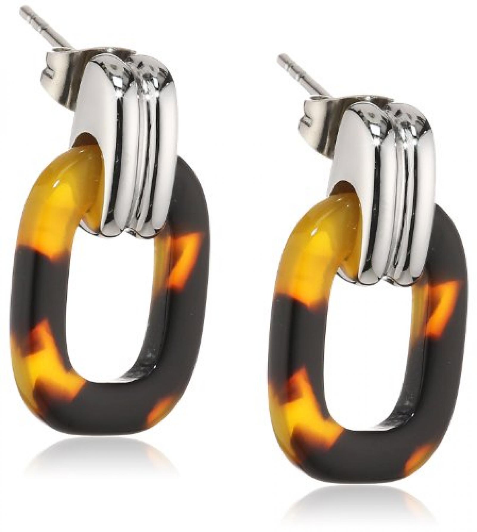 Mike Ellis New York Damen-Ohrstecker Edelstahl Acryl braun S215 IPS Mike Ellis New York Damen-Ohrstecker Edelstahl Acryl braun S215 IPS