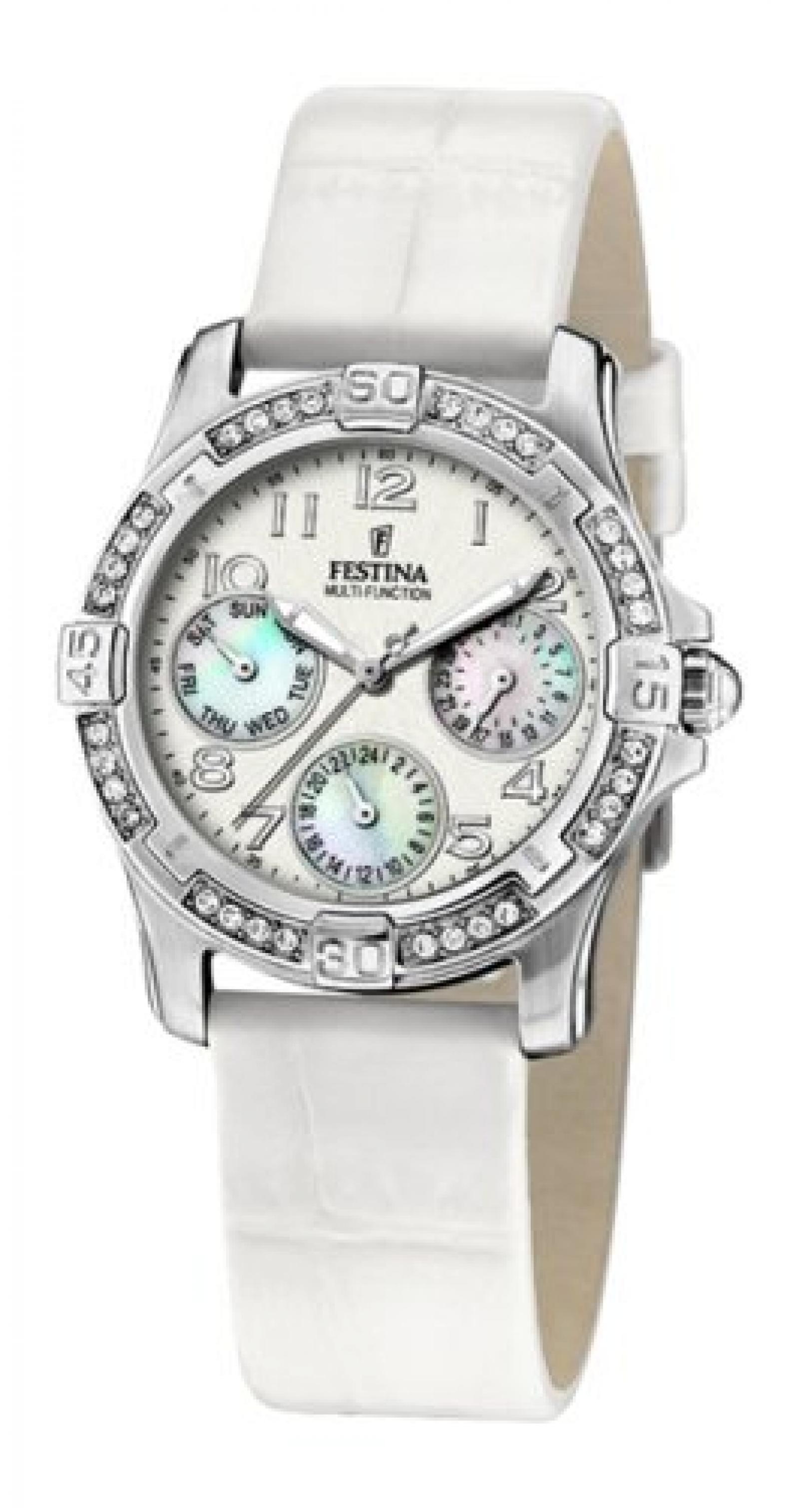 FESTINA Trend Lady Sunny F16021/B Damen Quarzuhr mit Lederband FESTINA Trend Lady Sunny F16021/B Damen Quarzuhr mit Lederband