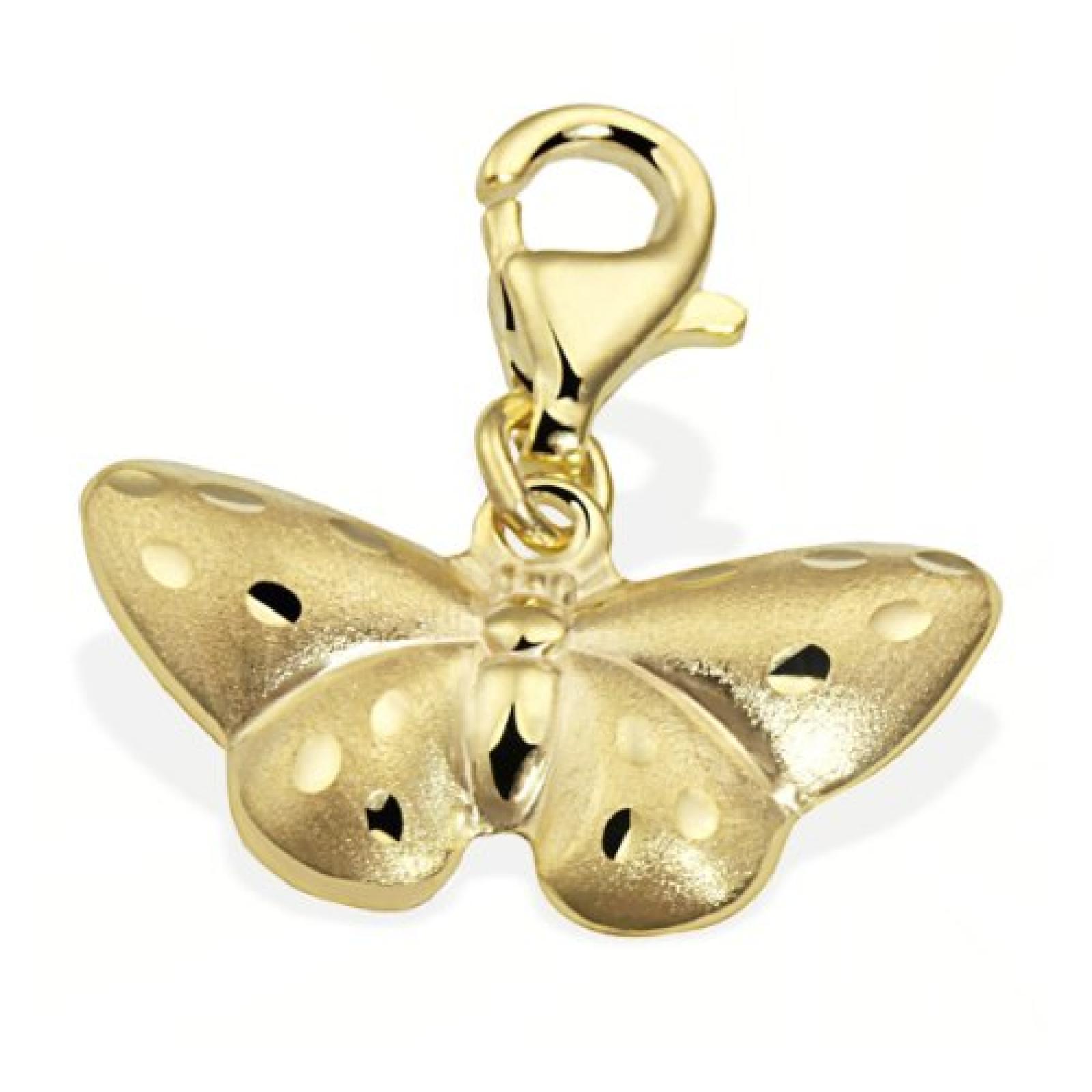 Goldmaid Damen-Charm Schmetterling 333 Gelbgold Gch A4418GG 