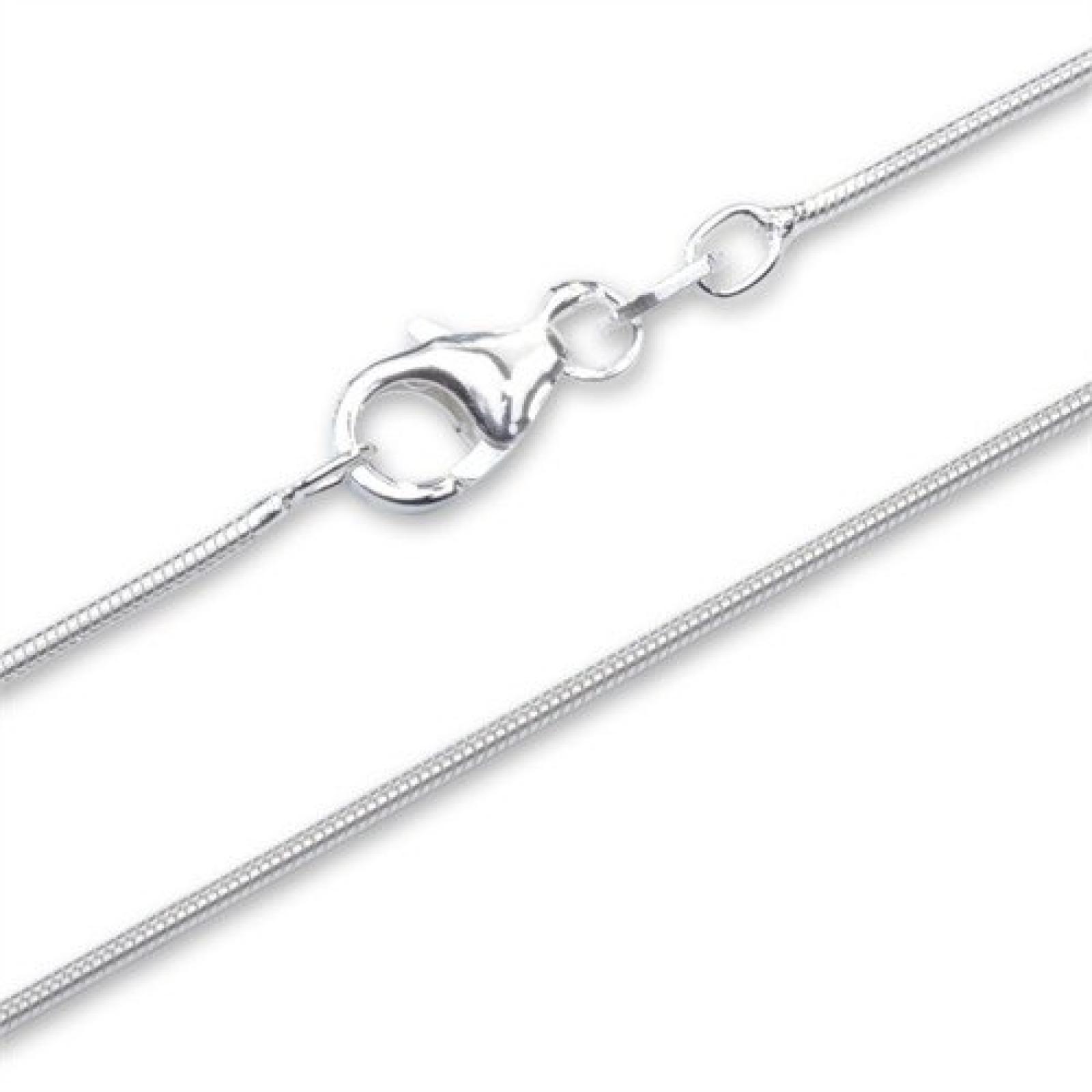 925 Silberkette: Schlangenkette Silber 1,0mm breit - L&auml;nge frei w&auml;hlbar SC0010 