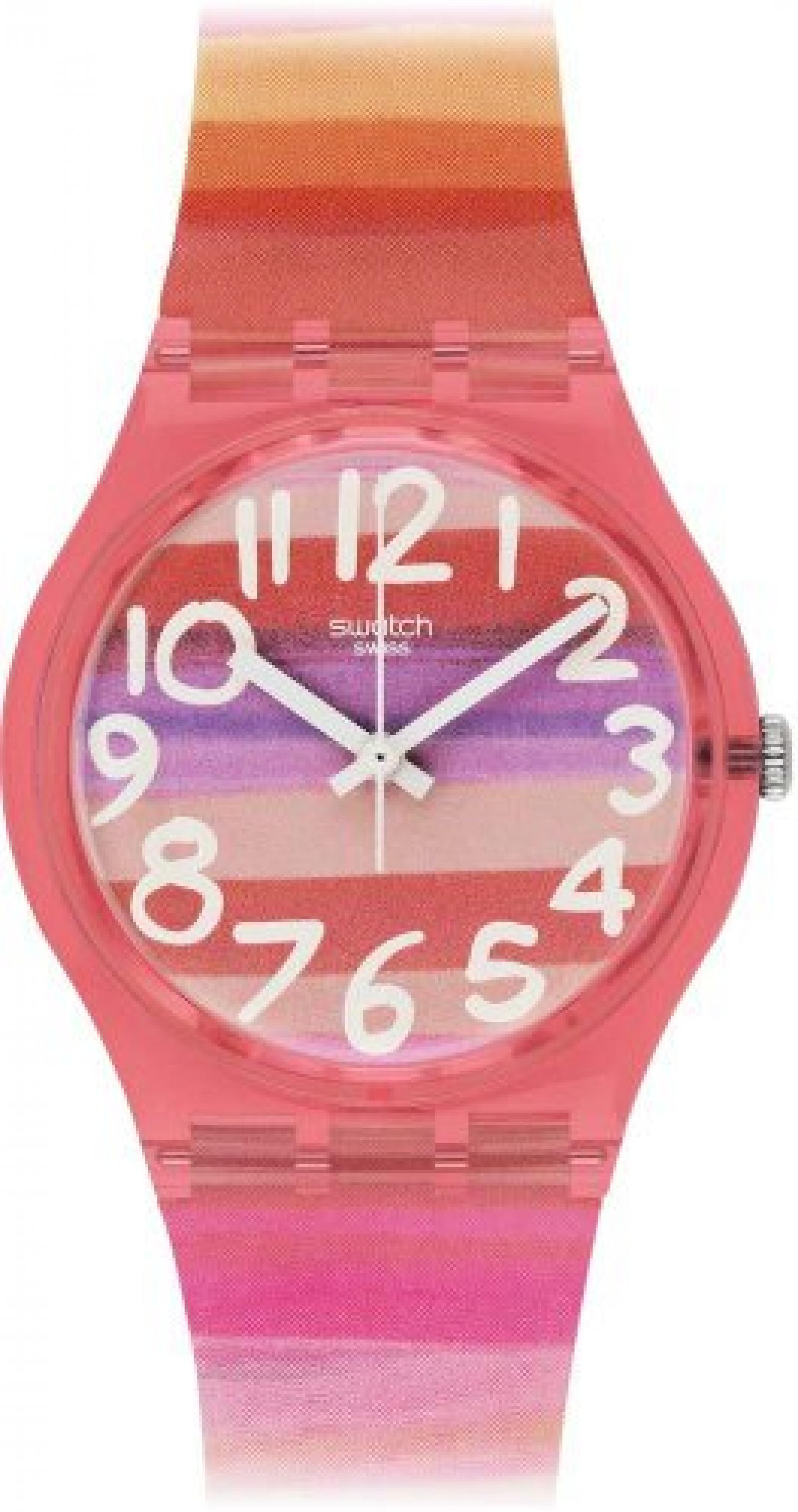 Swatch Damen-Armbanduhr XS Astilbe Analog Quarz Plastik GP140 