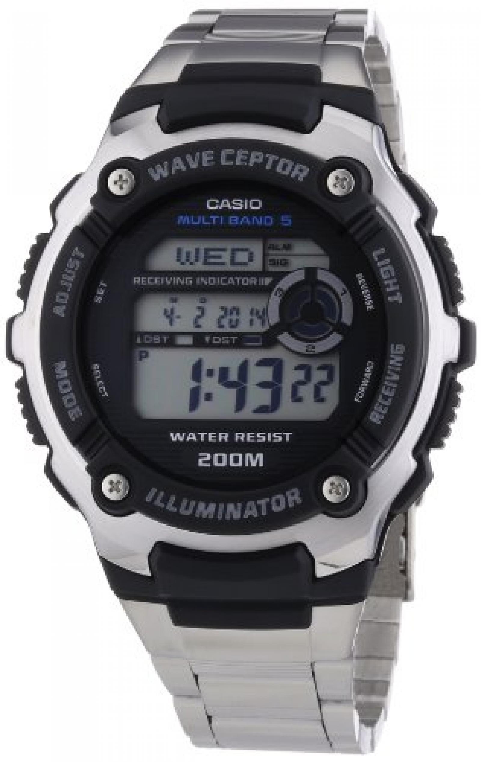 Casio Funkuhren Herren-Armbanduhr Digital Quarz WV-200DE-1AVER 