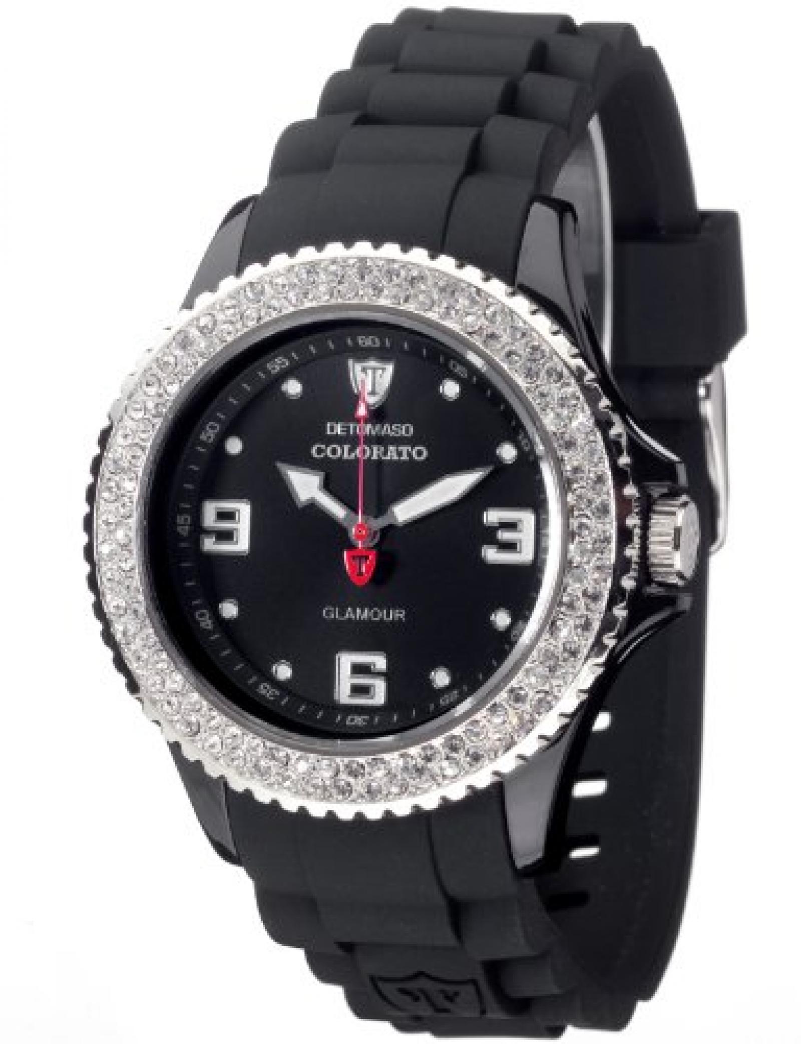 Detomaso Damen-Armbanduhr COLORATO DT3008-B Ladies Analog Quarz Silikon DT3008-B Detomaso Damen-Armbanduhr COLORATO DT3008-B Ladies Analog Quarz Silikon DT3008-B