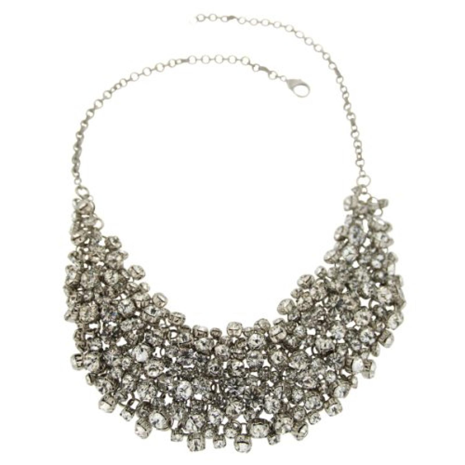 Sweet Deluxe Damen-Collier Josefine silber/kristall 50 cm 00206 