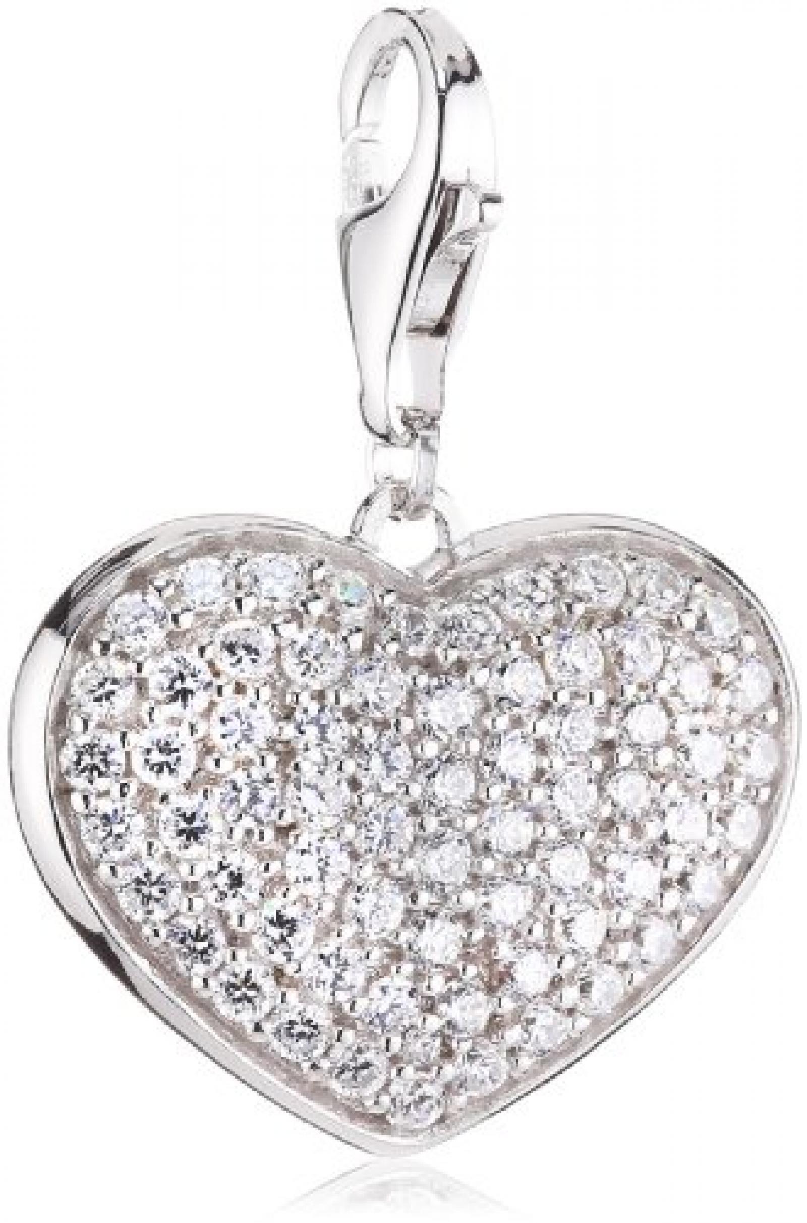 Esprit Damen-Charm Herz 925 Sterlingsilber in love XL S.ESZZ90592A 