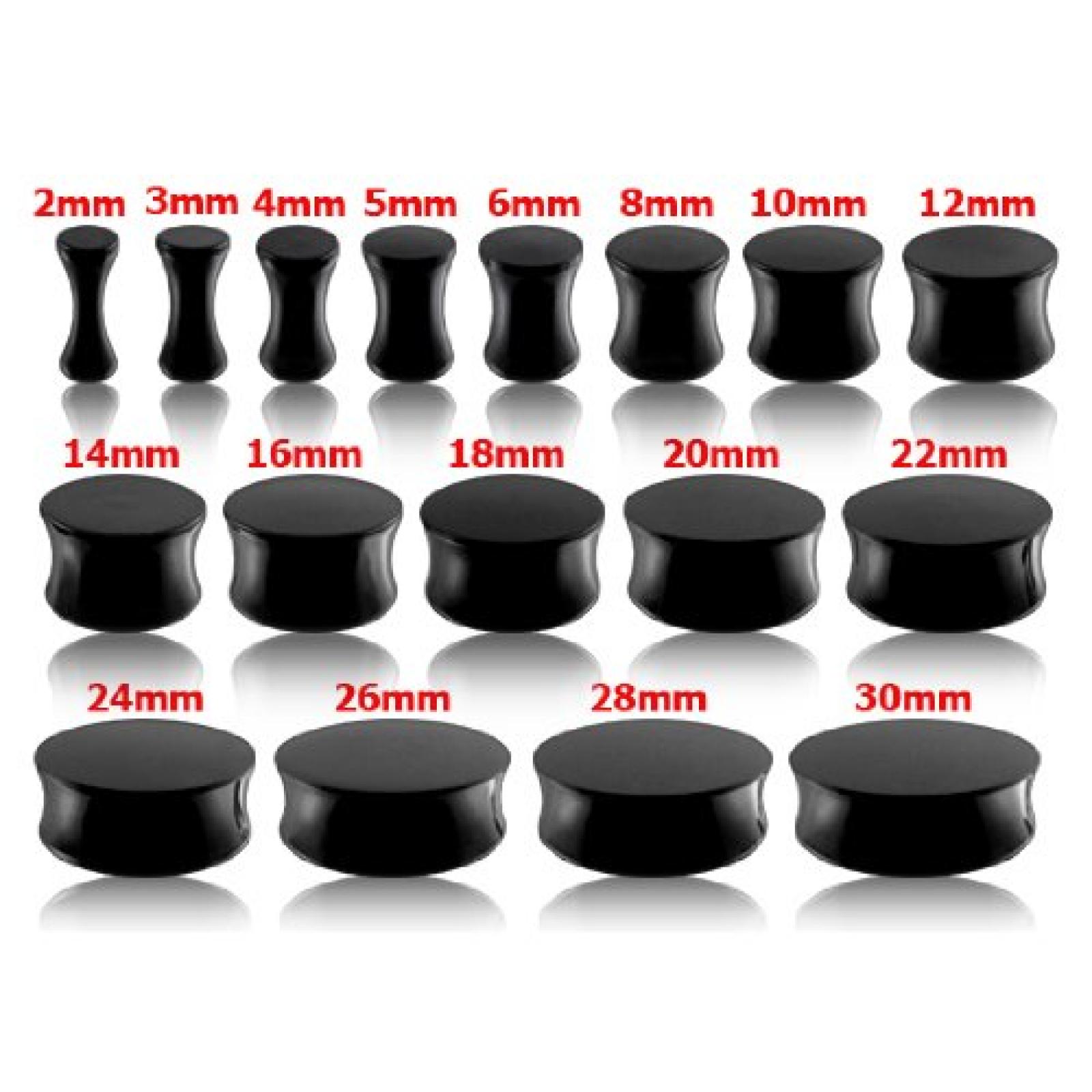 Thuppaki Schwarz UV-Double Flared Ohr Plug Thuppaki Schwarz UV-Double Flared Ohr Plug