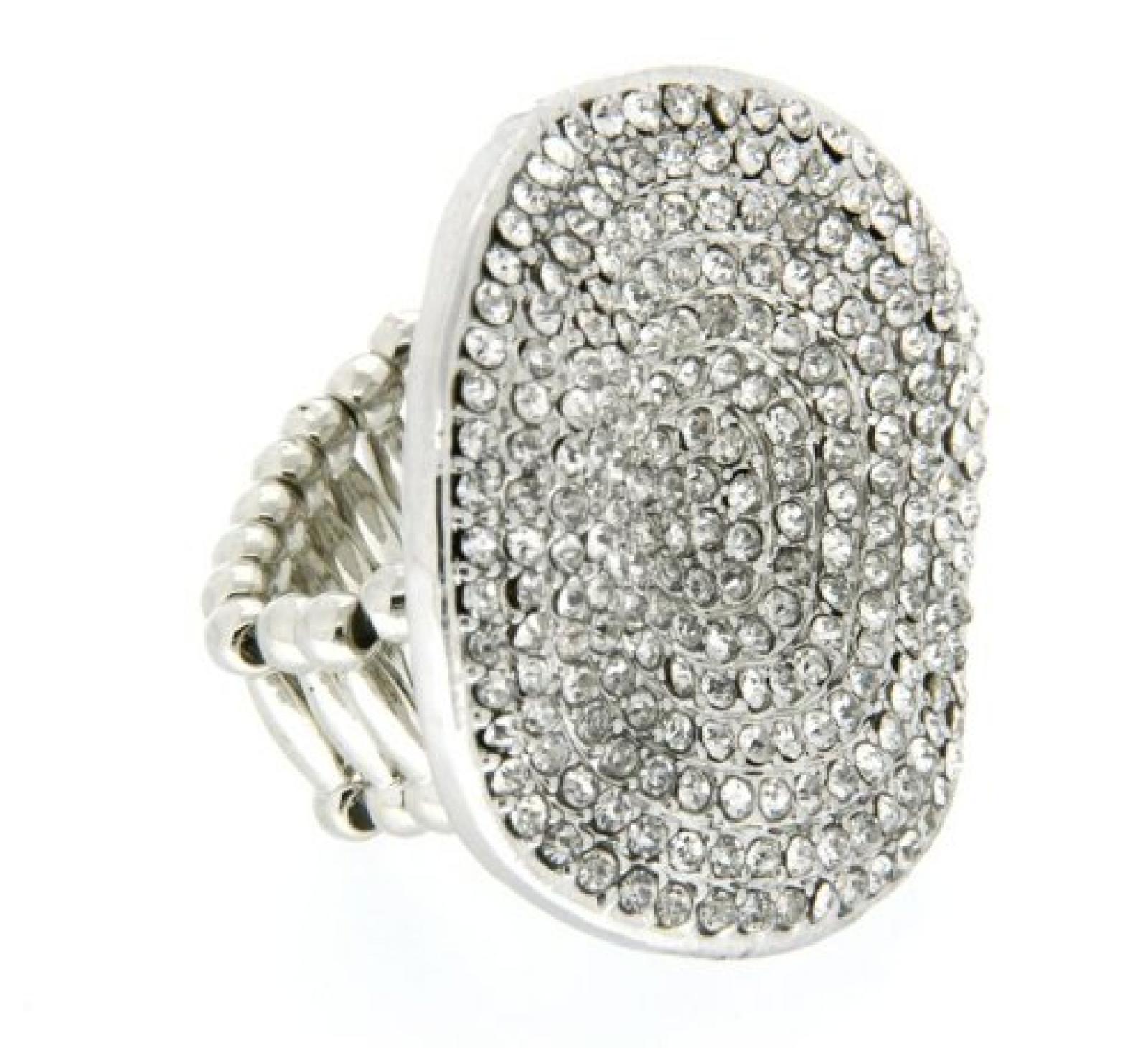 Sweet Deluxe Damen-Ring Messing Aada silber/crystal 02173 