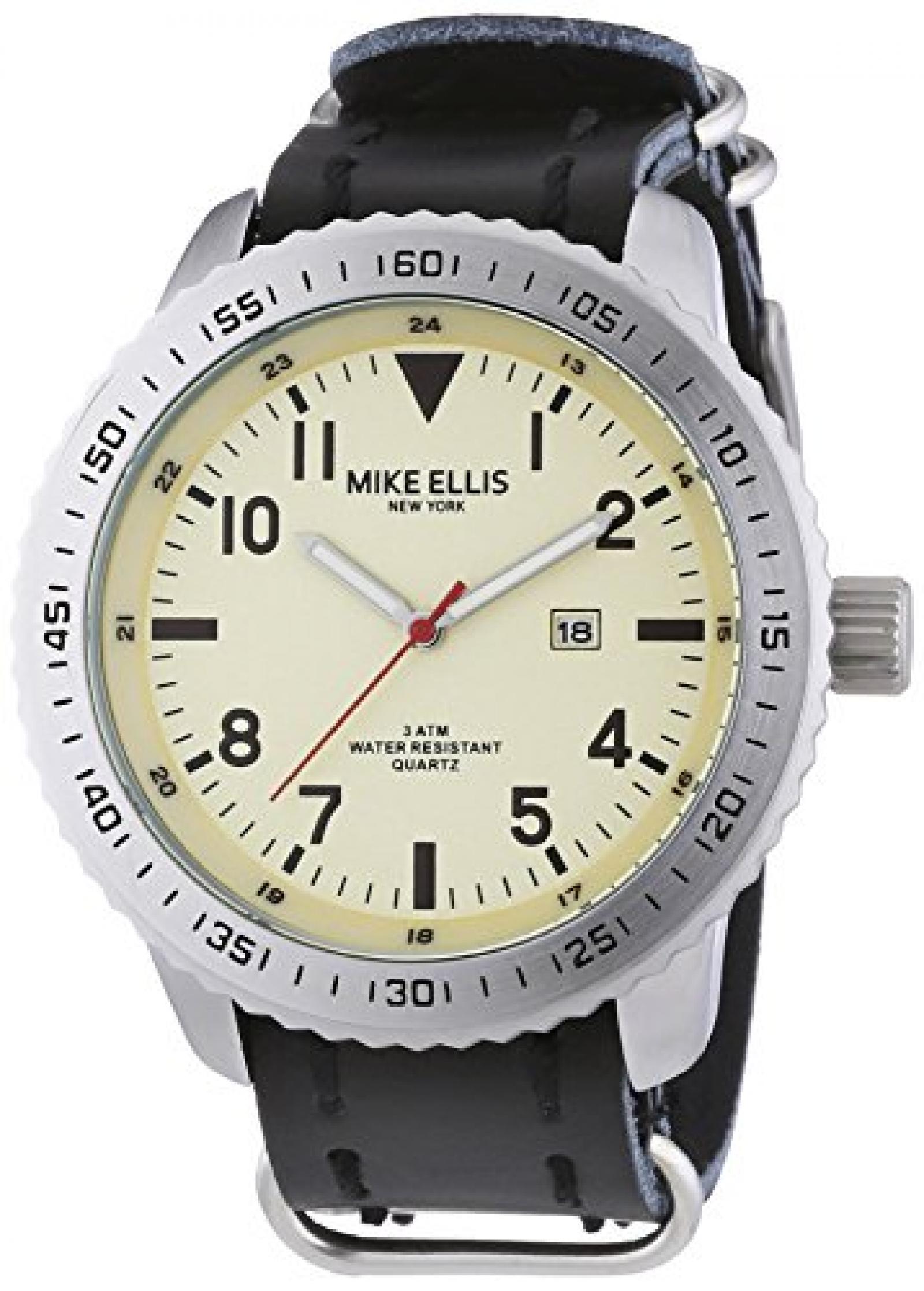 Mike Ellis New York Herren-Armbanduhr XL Analog Quarz 17986B Mike Ellis New York Herren-Armbanduhr XL Analog Quarz 17986B