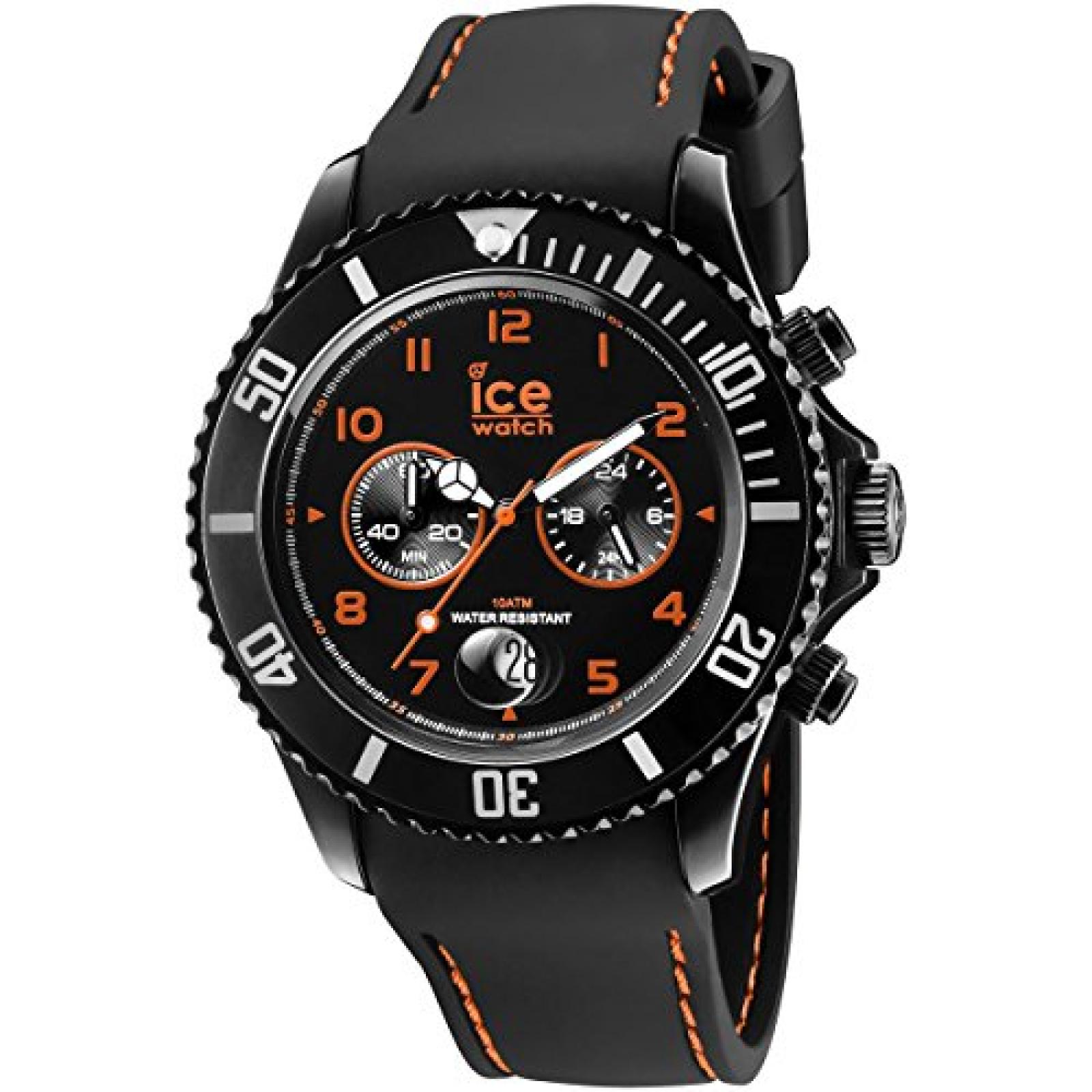 Ice-Watch Herren-Armbanduhr XL Chrono Drift  orange Chronograph Quarz Silikon CH.BOE.B.S.14 