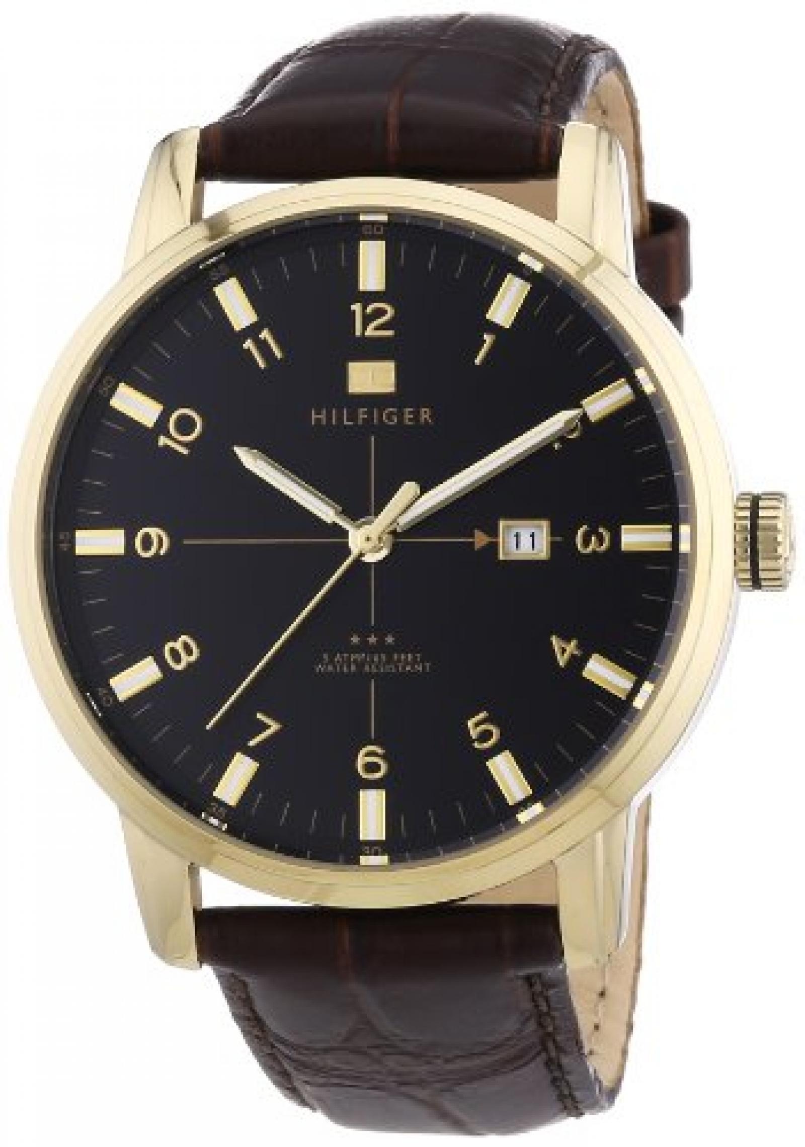 Tommy Hilfiger Herren-Armbanduhr Casual Sport XL Analog Quarz Leder 1710329 Tommy Hilfiger Herren-Armbanduhr Casual Sport XL Analog Quarz Leder 1710329