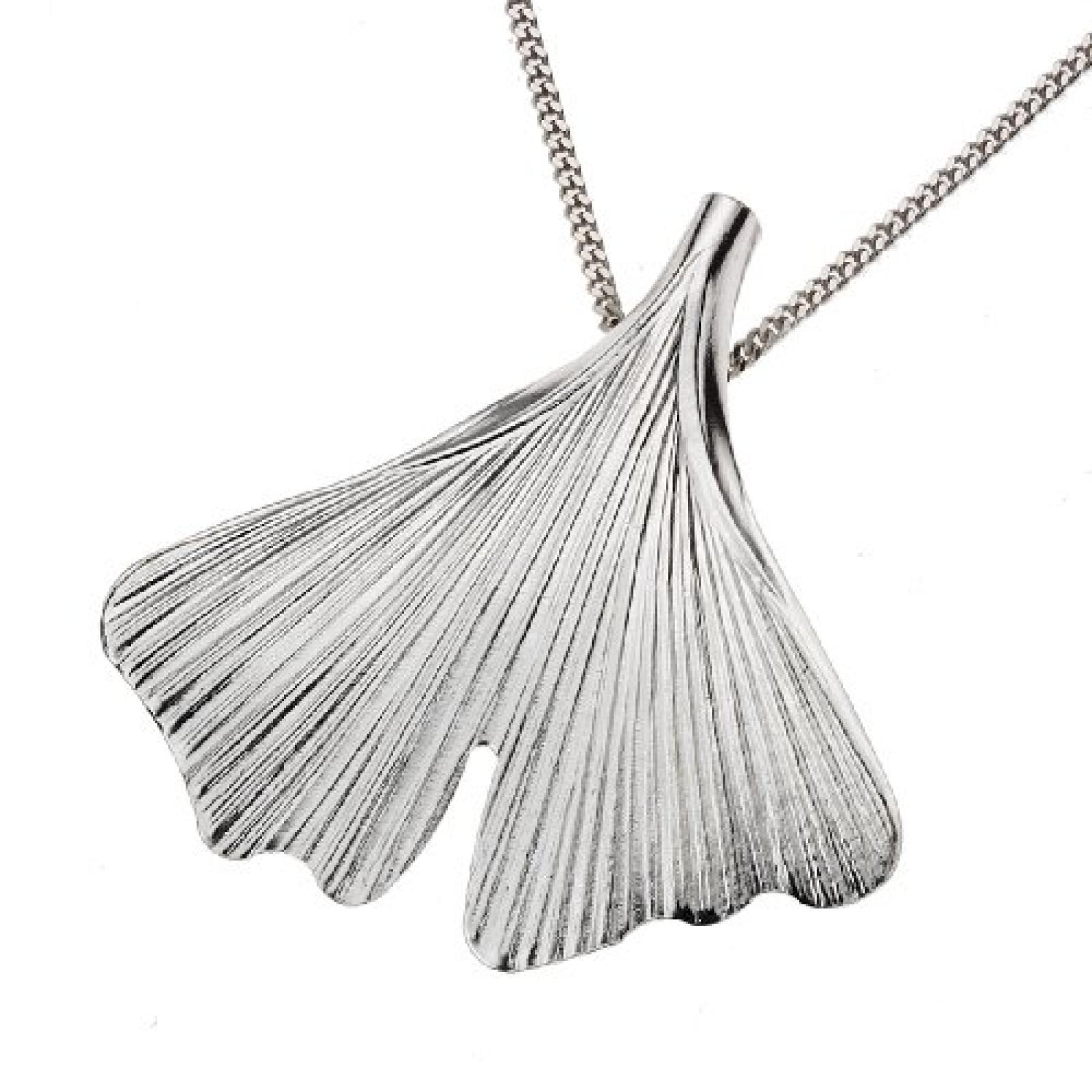 ZEEme Silver Damenanh&auml;nger/Kette 45 cm "Gingko" 500240768 