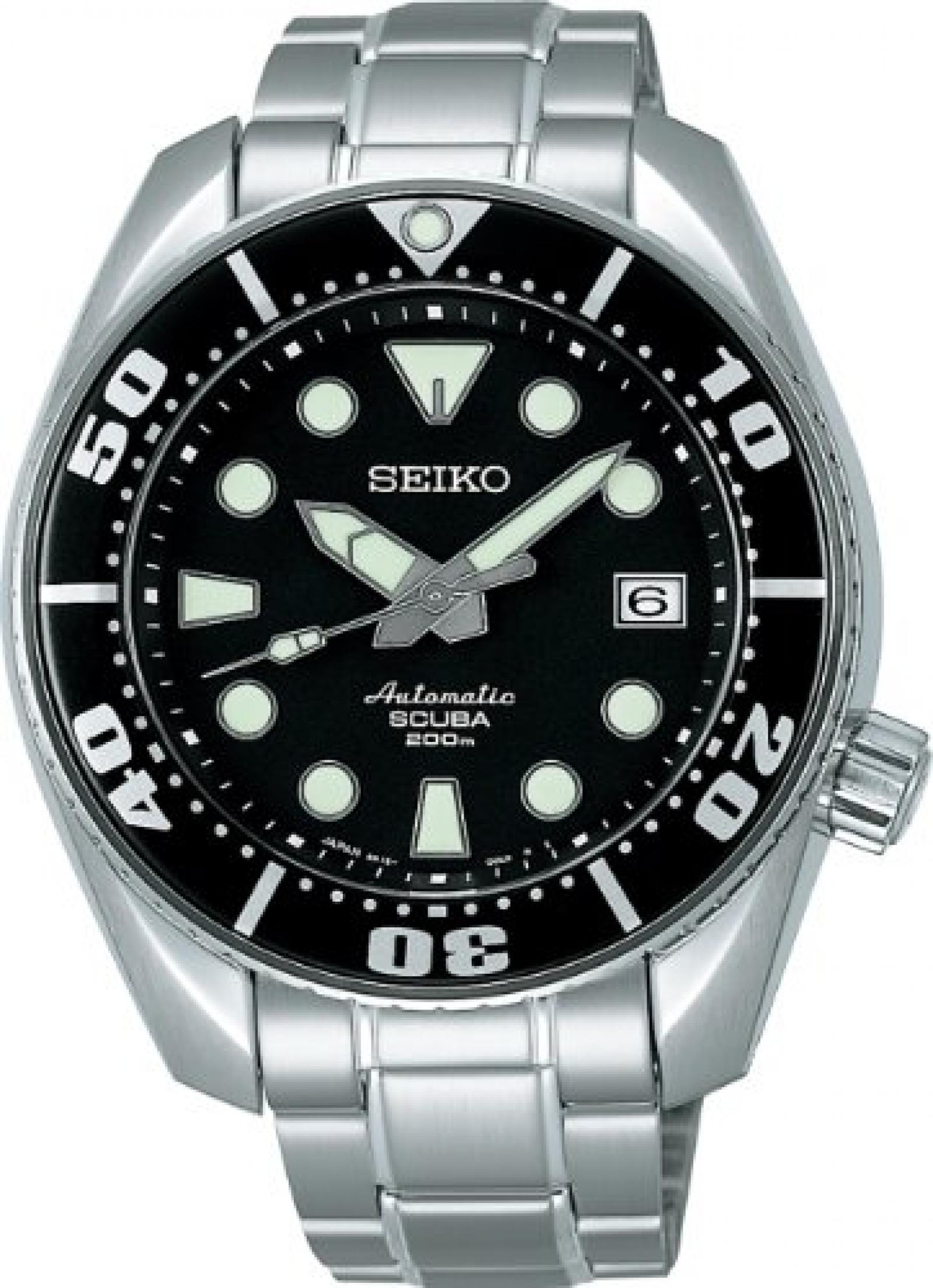 Seiko Herren-Armbanduhr XL Analog Automatik Edelstahl SBDC001 