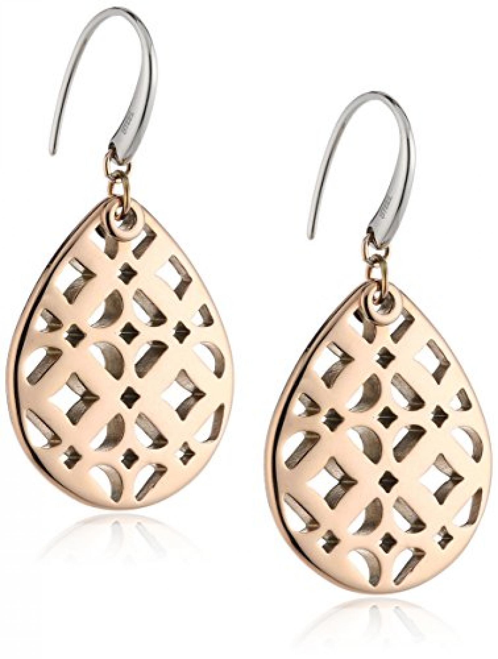 Fossil Jewelry Damen-Ohrh&auml;nger Edelstahl rosa JF00412791 