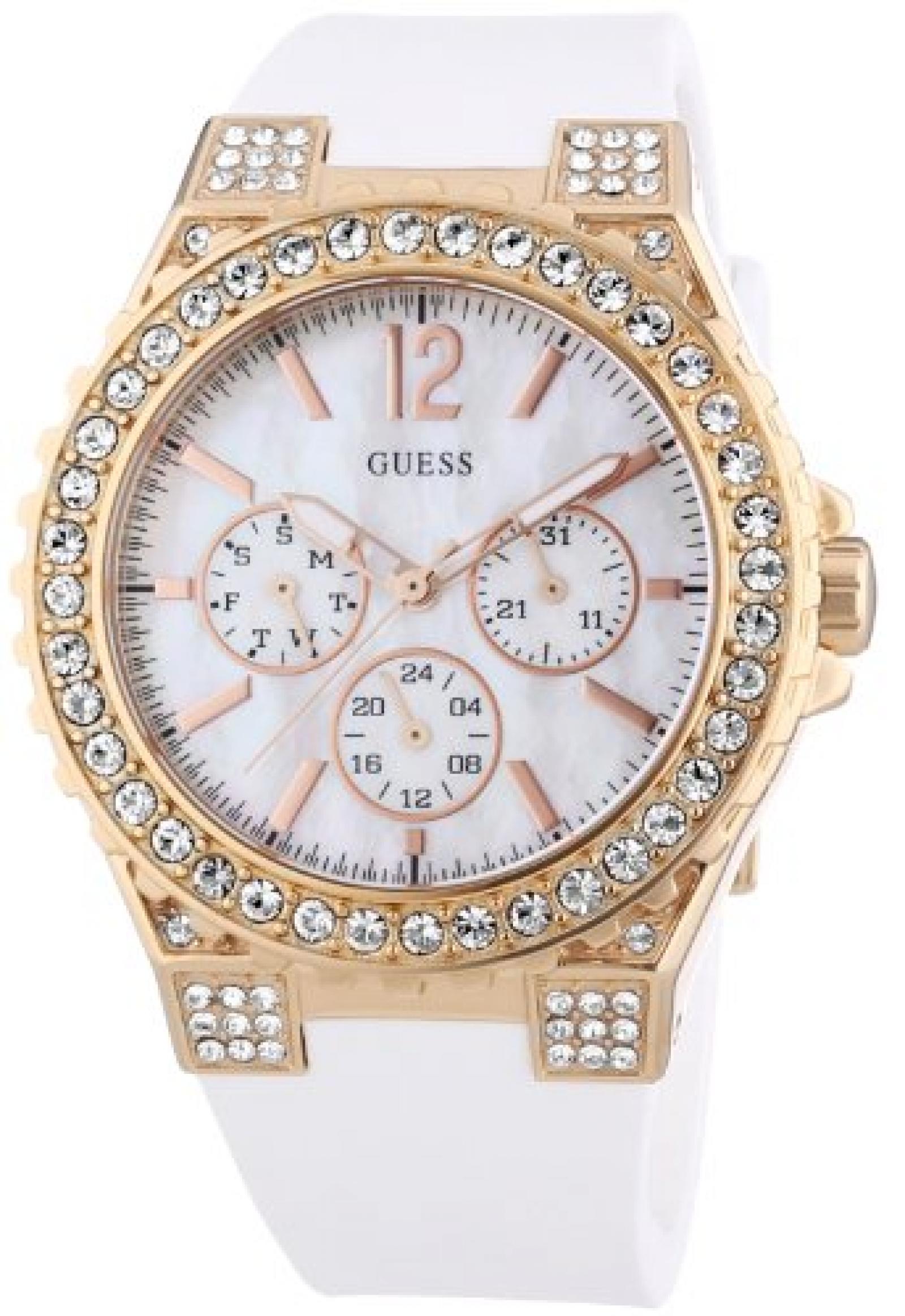 Guess Damen-Armbanduhr Analog Quarz Silikon W16577L1 Guess Damen-Armbanduhr Analog Quarz Silikon W16577L1