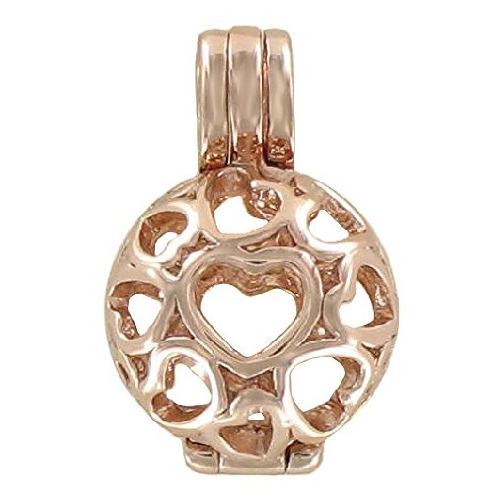 Quiges, Eligo Jewellery 12mm Rosé Plated Kugel Anhänger für Eligo 12mm Kugeln 