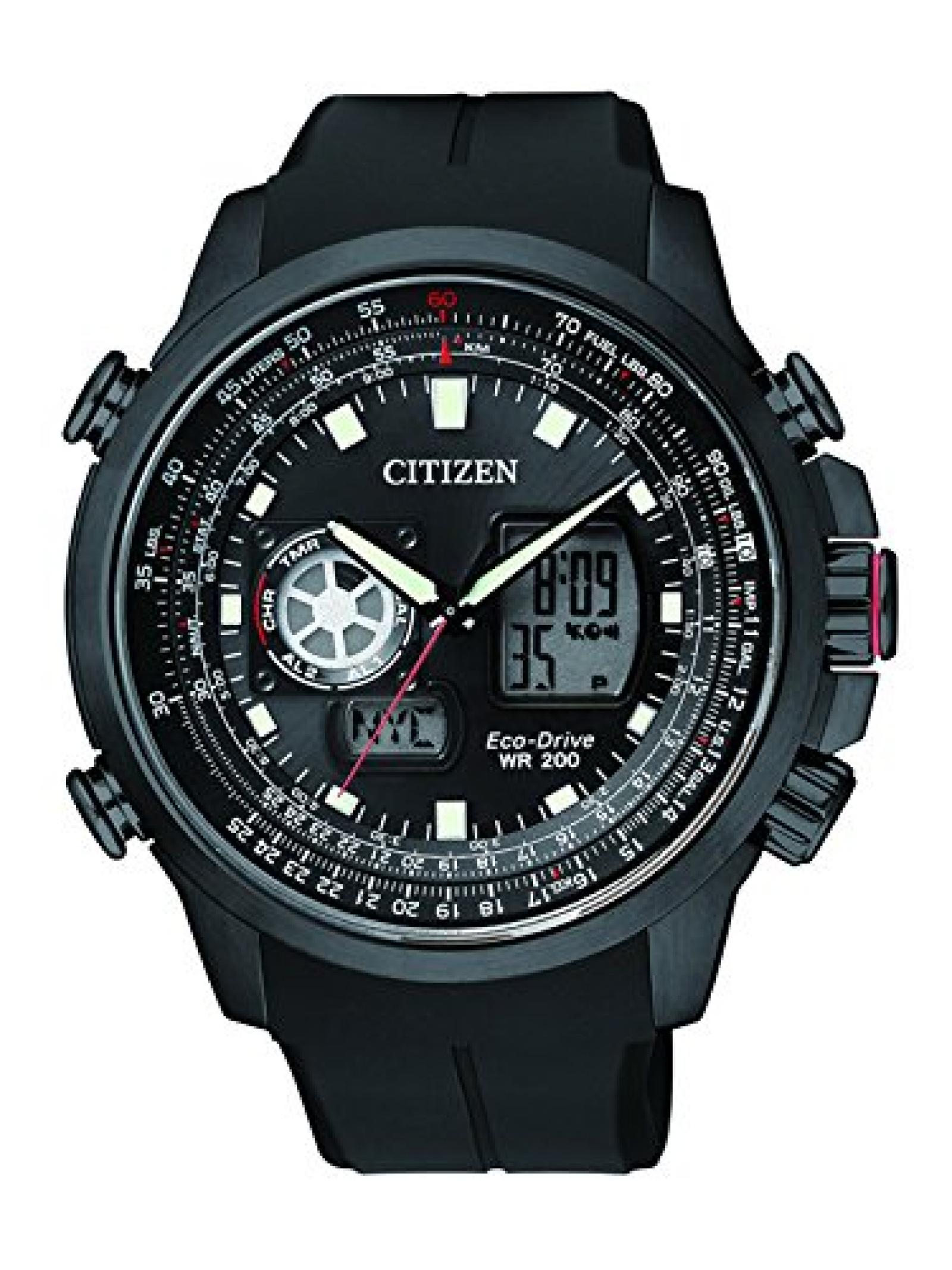 Citizen Herren-Armbanduhr XL Promaster Sky Analog - Digital Quarz Kautschuk JZ1065-05E 