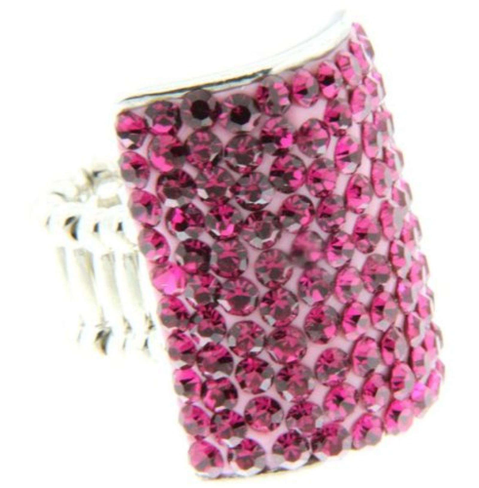 Sweet Deluxe Damen-Ring Messing sweet deluxe Damen Strechring Barock 6 silber/rose/fuchsia 02769 Gr. 2769 